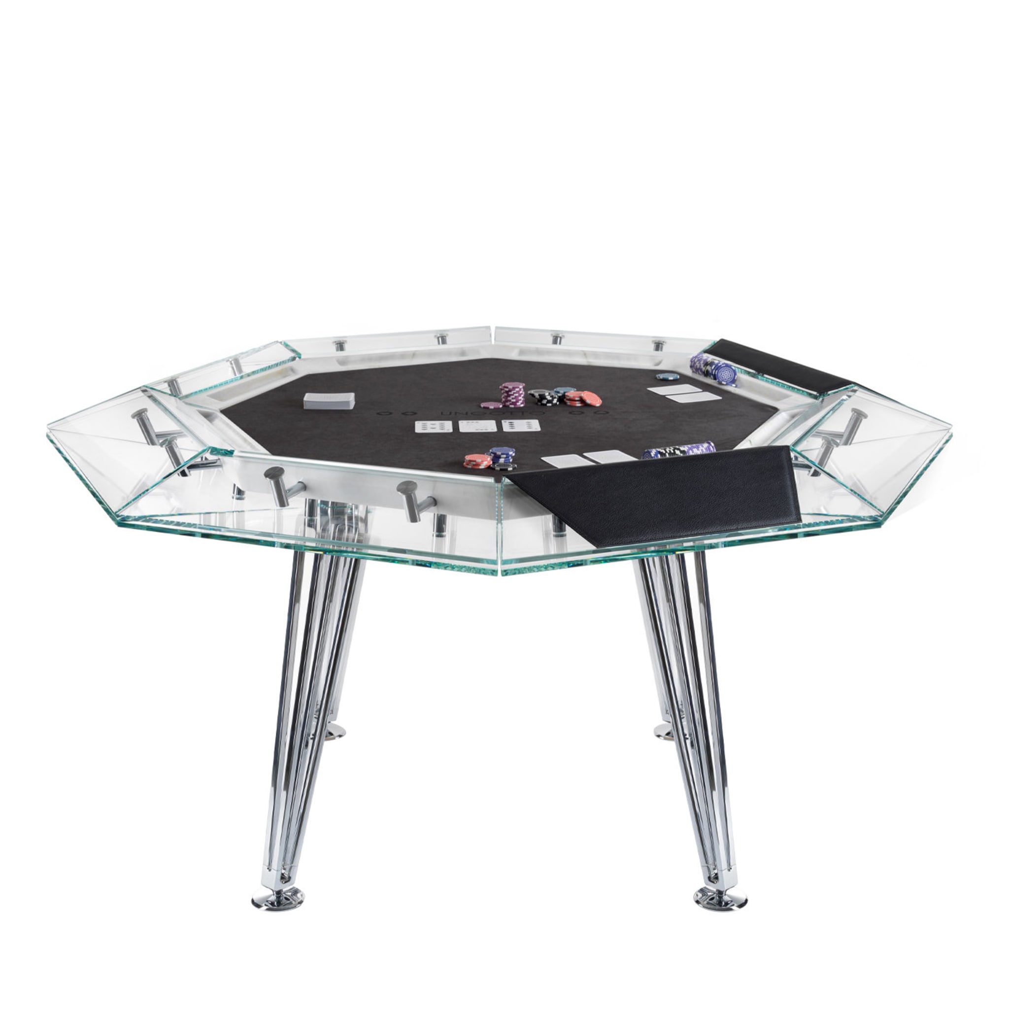 Unootto 8 Player Marble Edition Poker Table - Main view