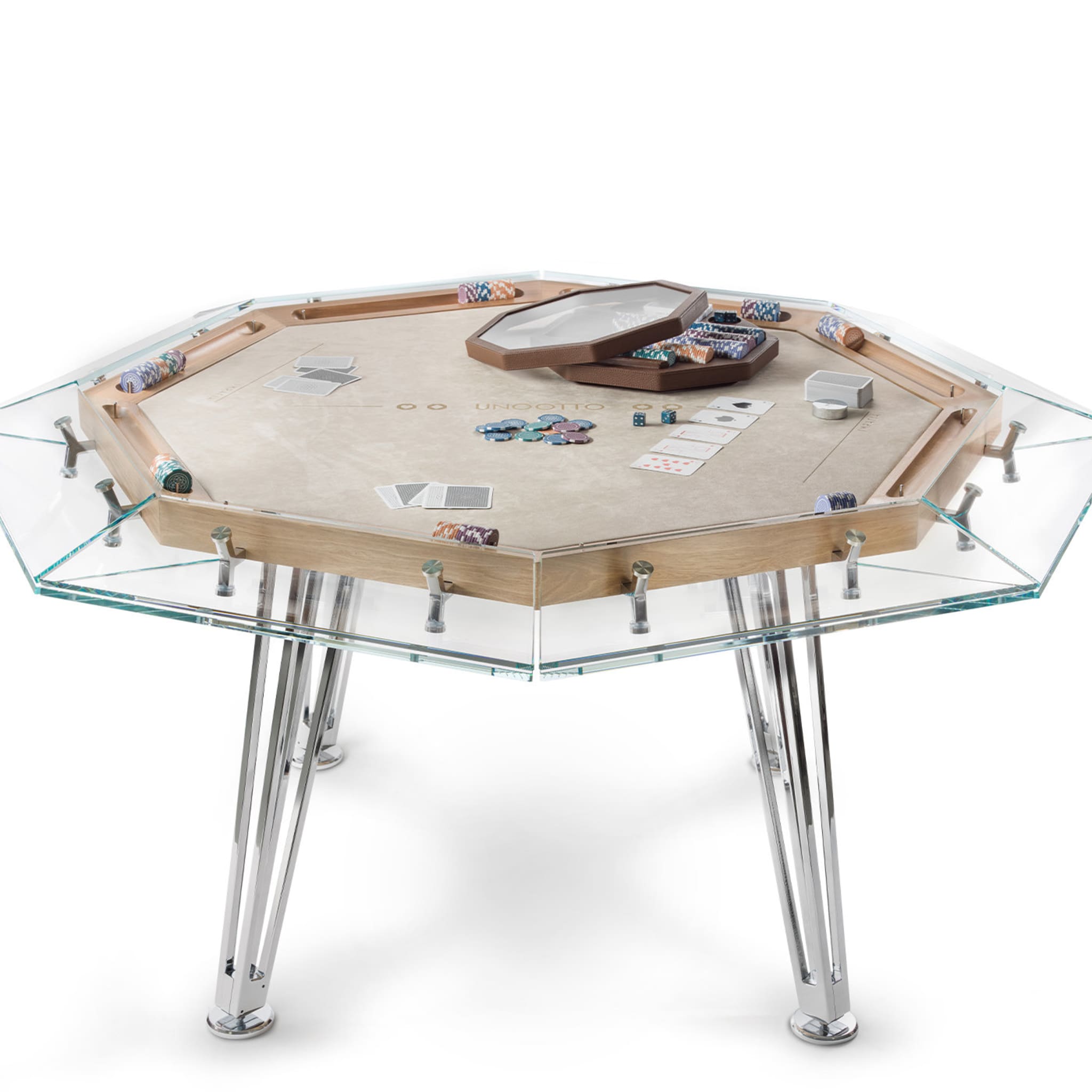 Unootto 8 Player Wood Edition Poker Table - Alternative view 2