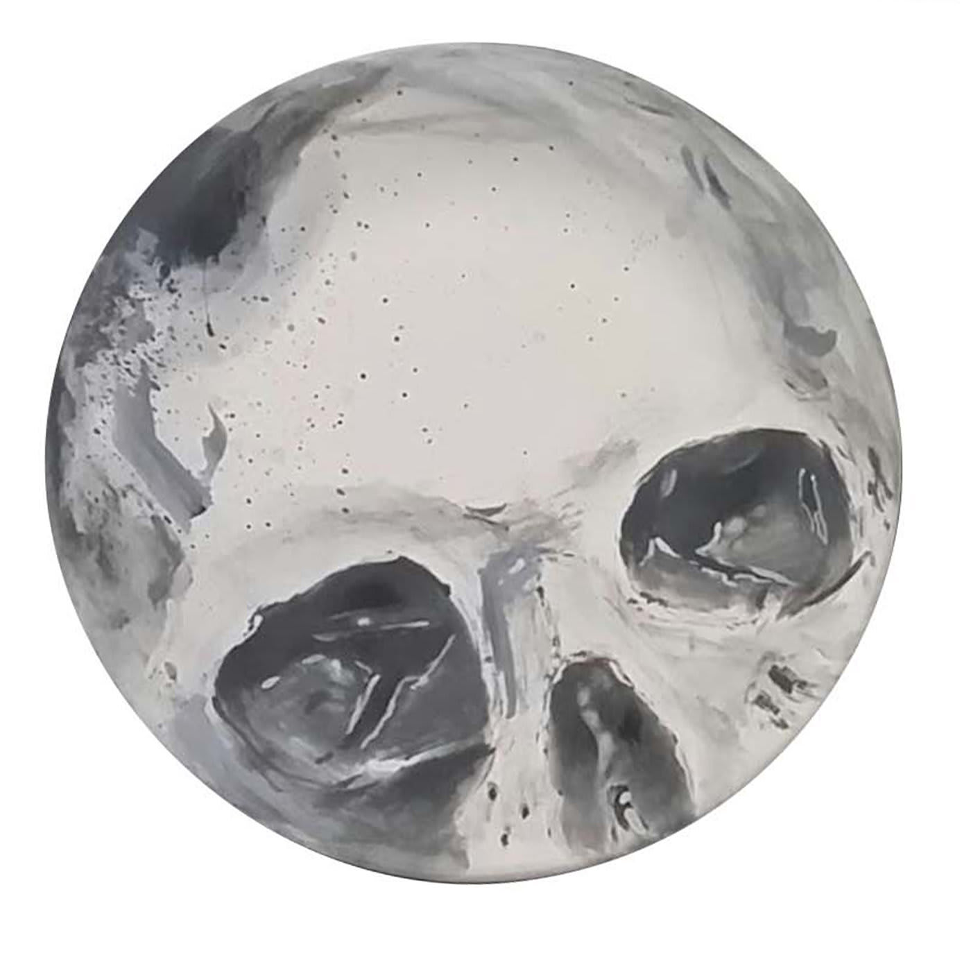 Hand-Painted Skull Plate - Sebastiano Leta