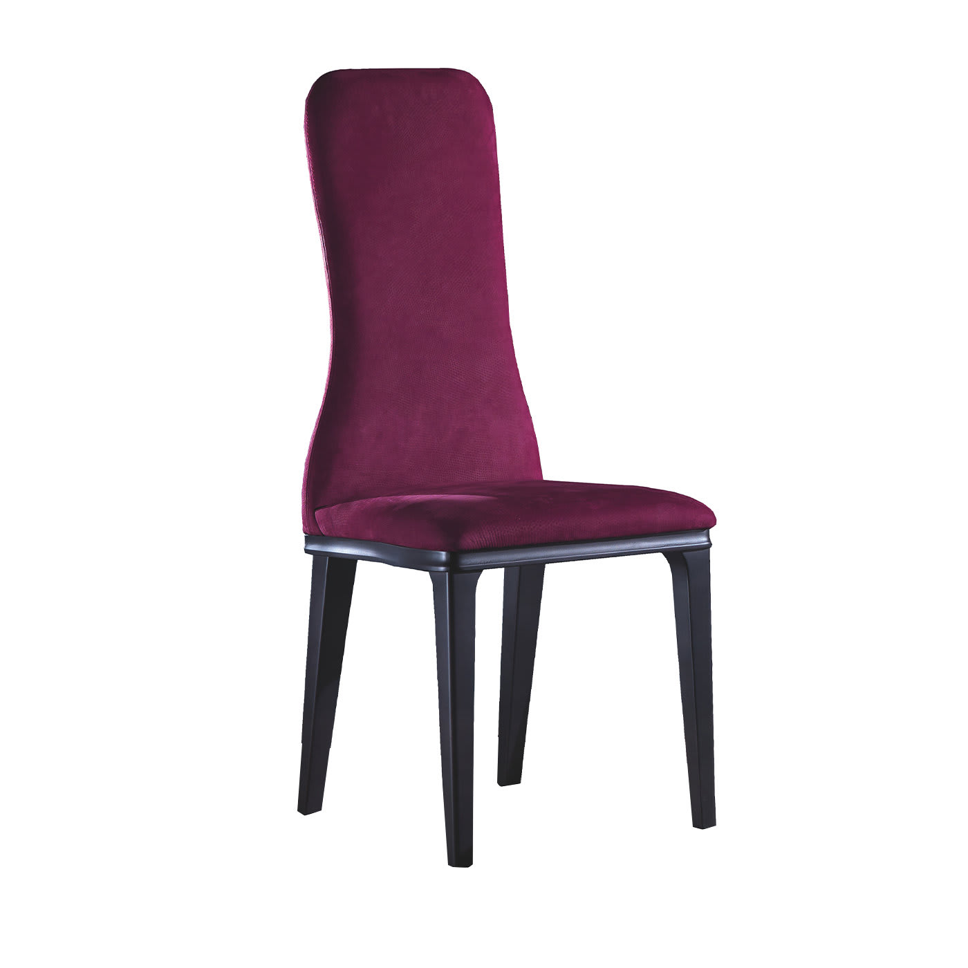 Optical Leather Padded Chair - Carpanelli