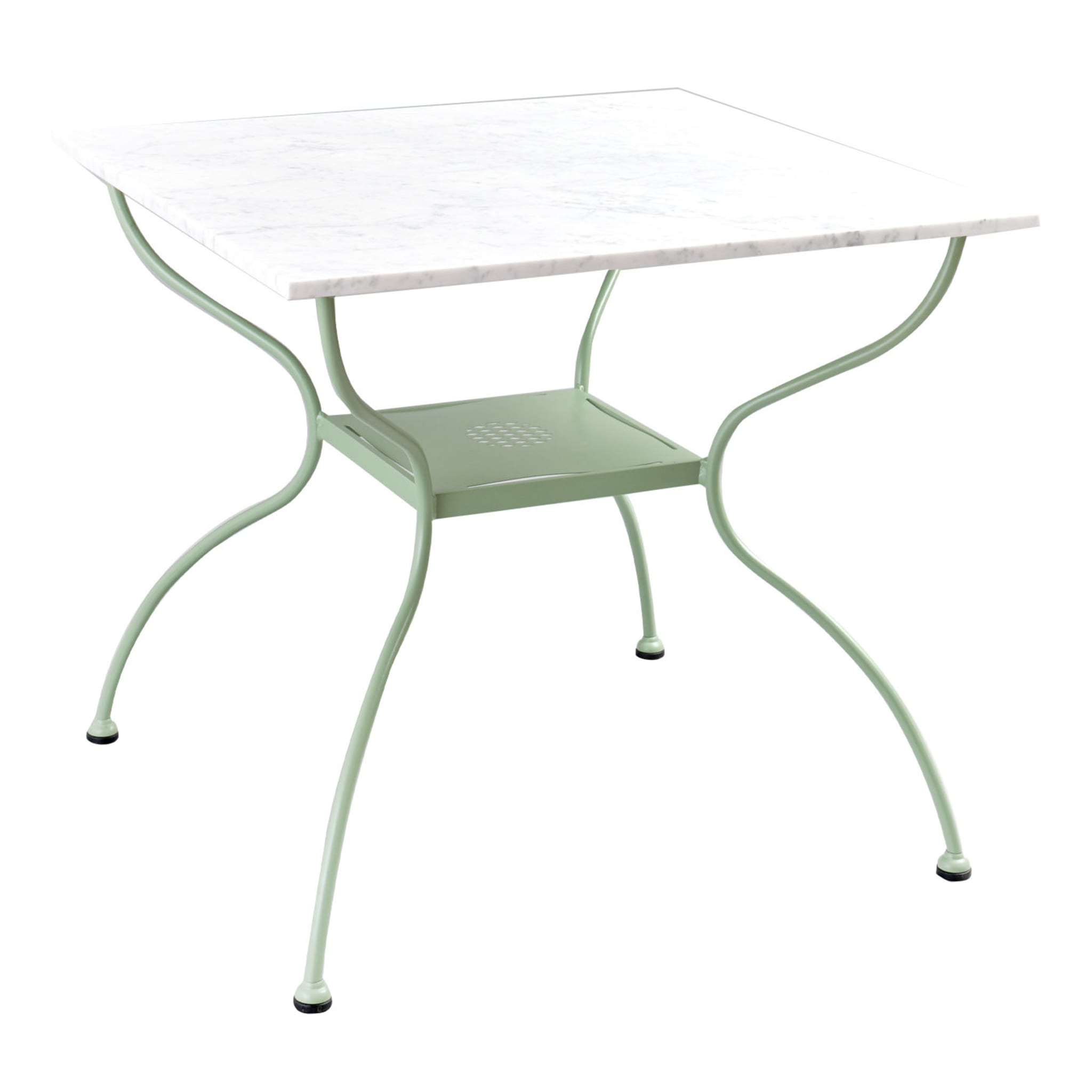 Rombi Outdoor Green Wrought Iron Bistro Table - Main view