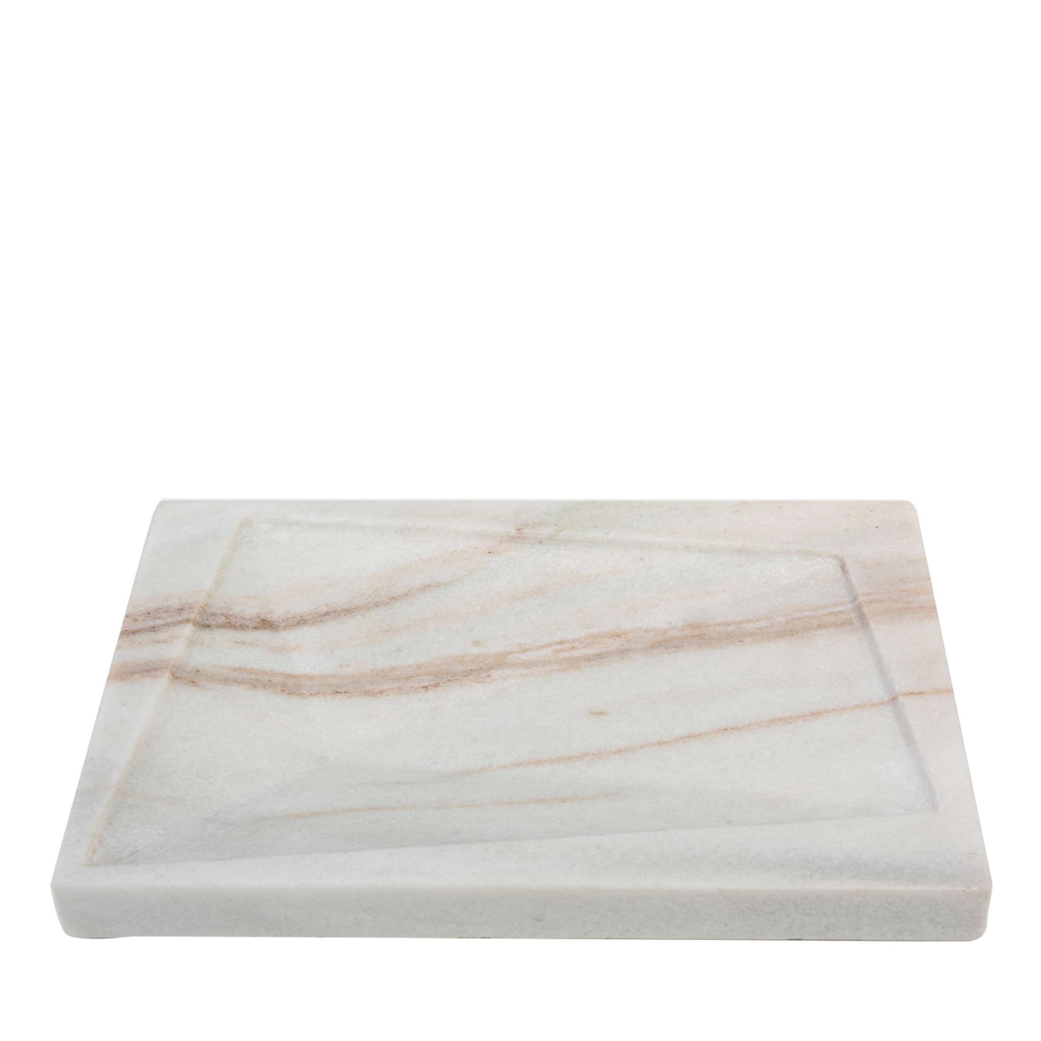 Rectangular Tray in Marble - Main view