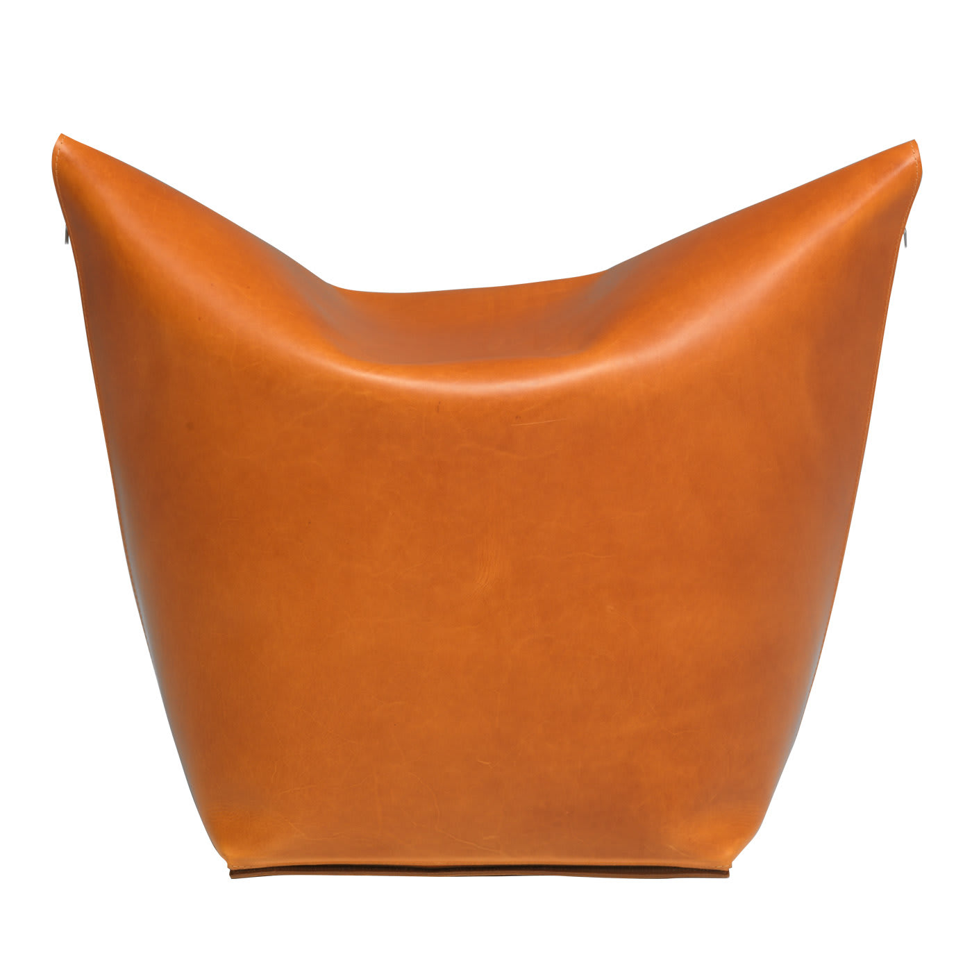 Mao Orange Leather Bag Chair by Viola Tonucci - Manifestodesign