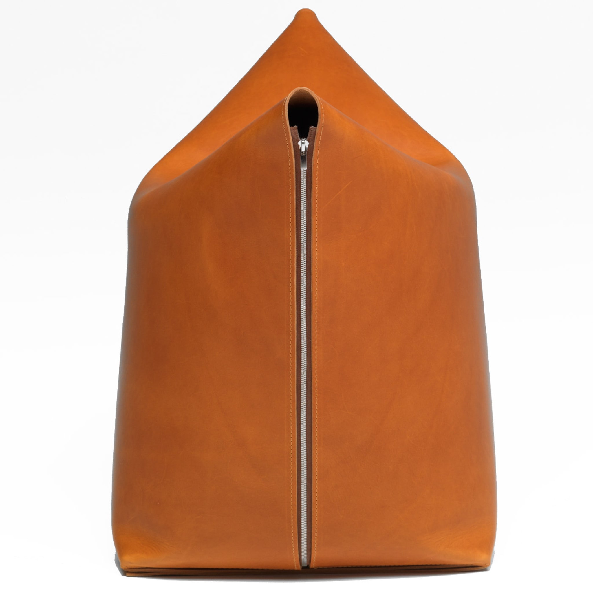 Mao Orange Leather Bag Chair by Viola Tonucci - Alternative view 1