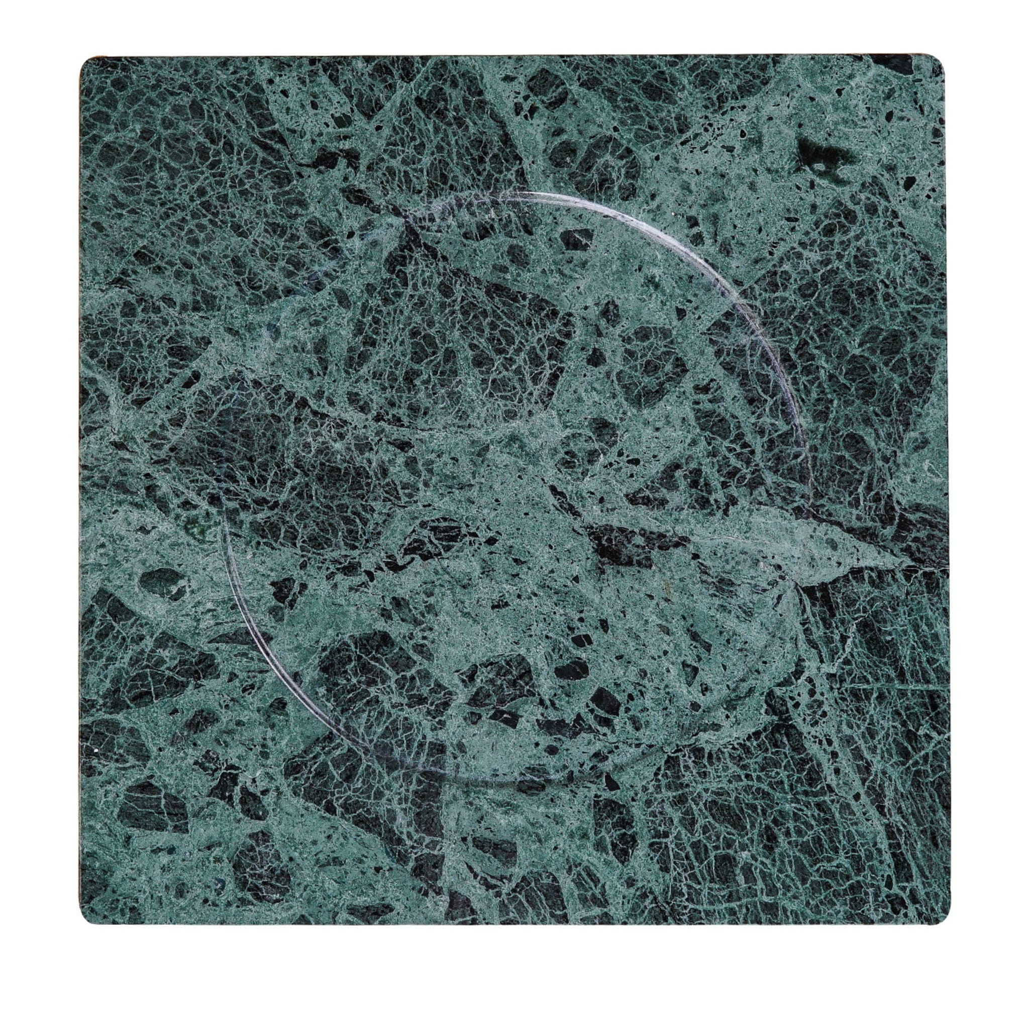 Ulisse Plate in Green Guatemala Marble - Main view