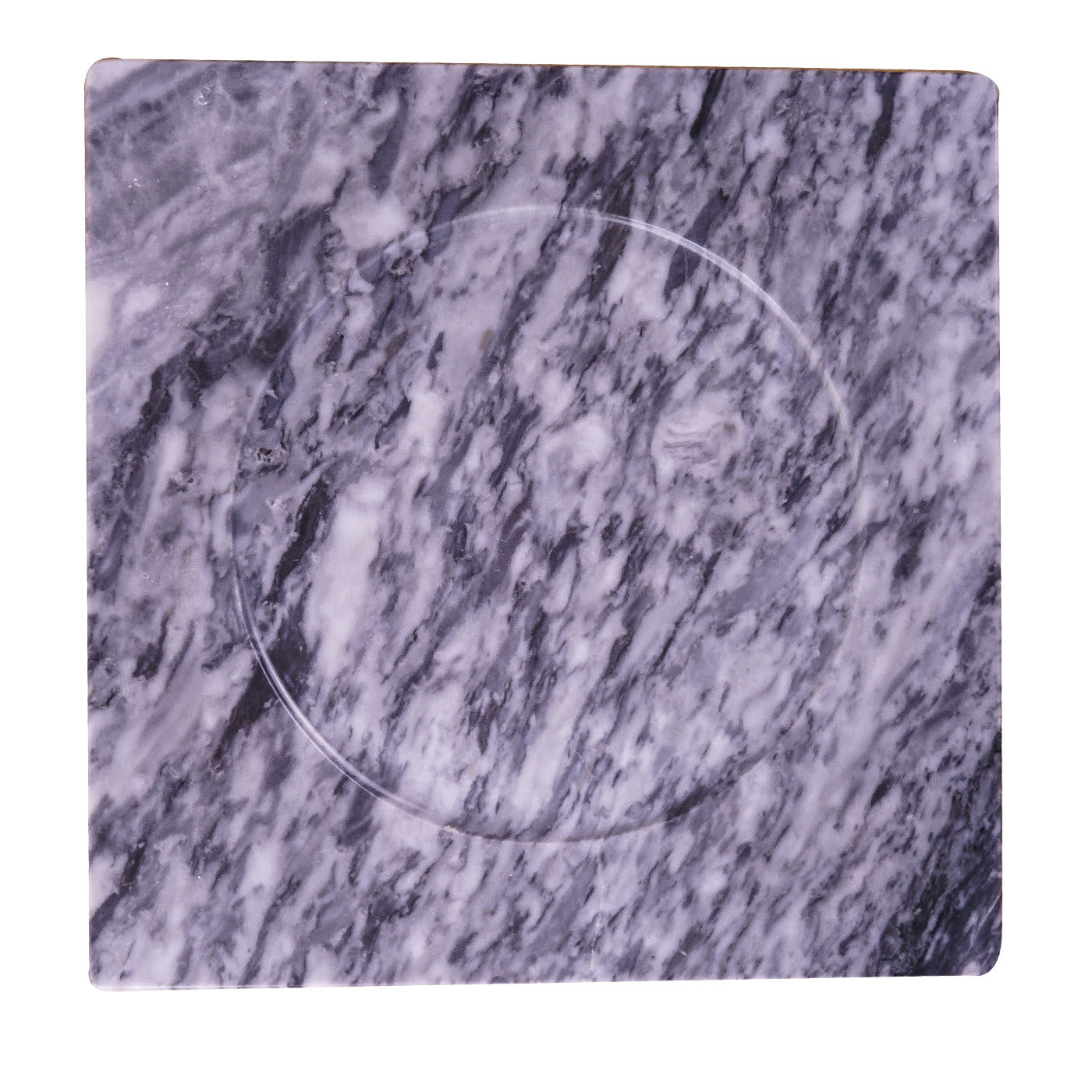 Ulisse Plate in Bardiglio Nuvolato Marble - La Sartoria del Marmo by Lombardi Marmi