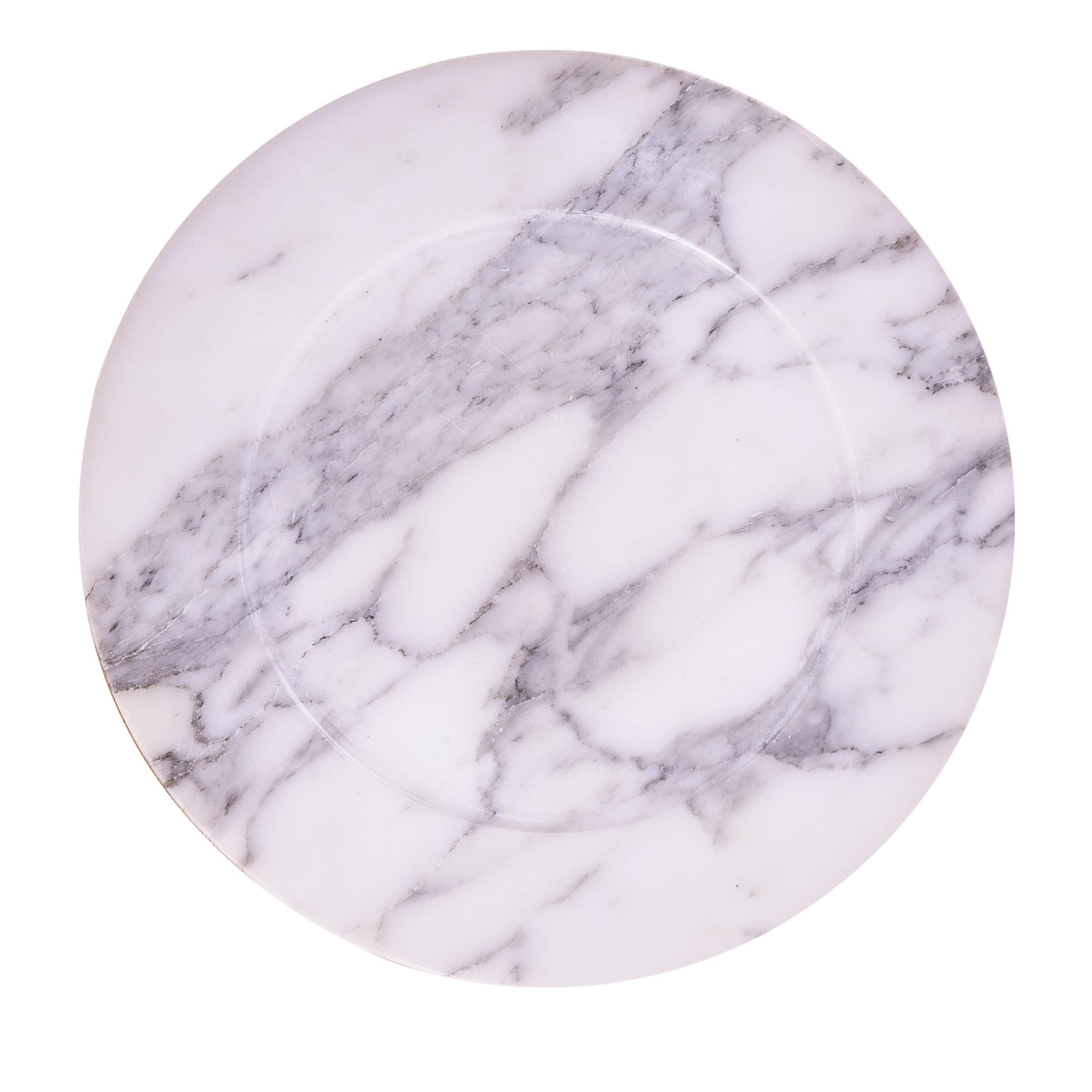 Assiette Omero en marbre Calacatta - Vue principale