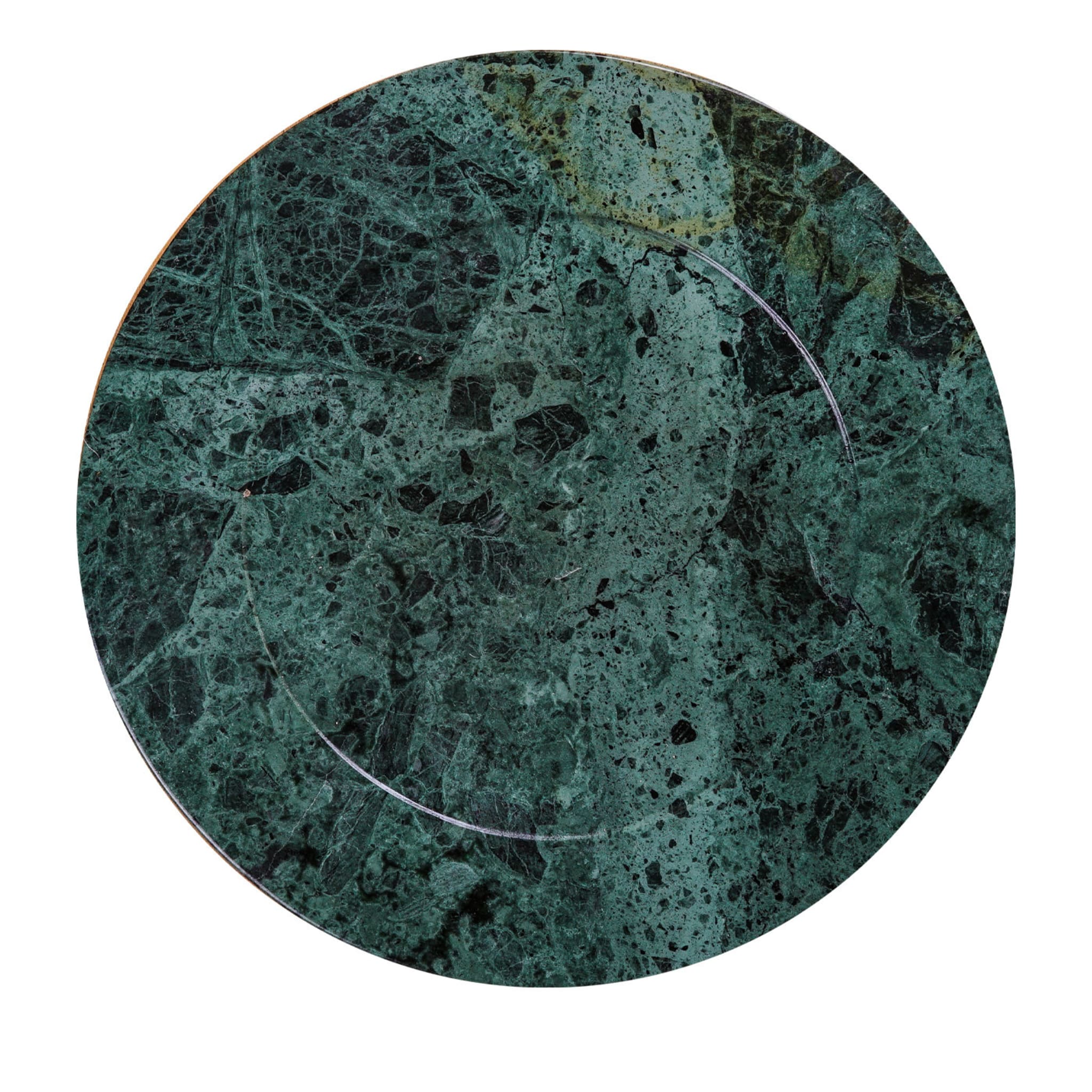 Omero Plate in Green Guatemala Marble - Main view