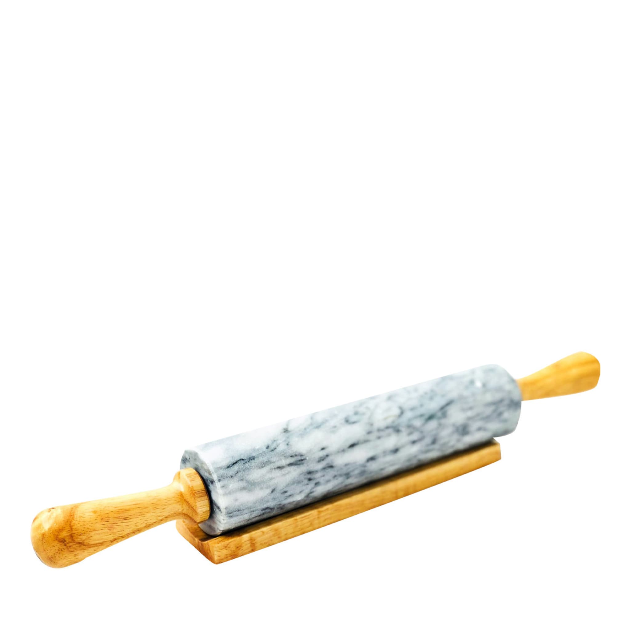 Serse Rolling Pin in White Carrara Marble - Main view