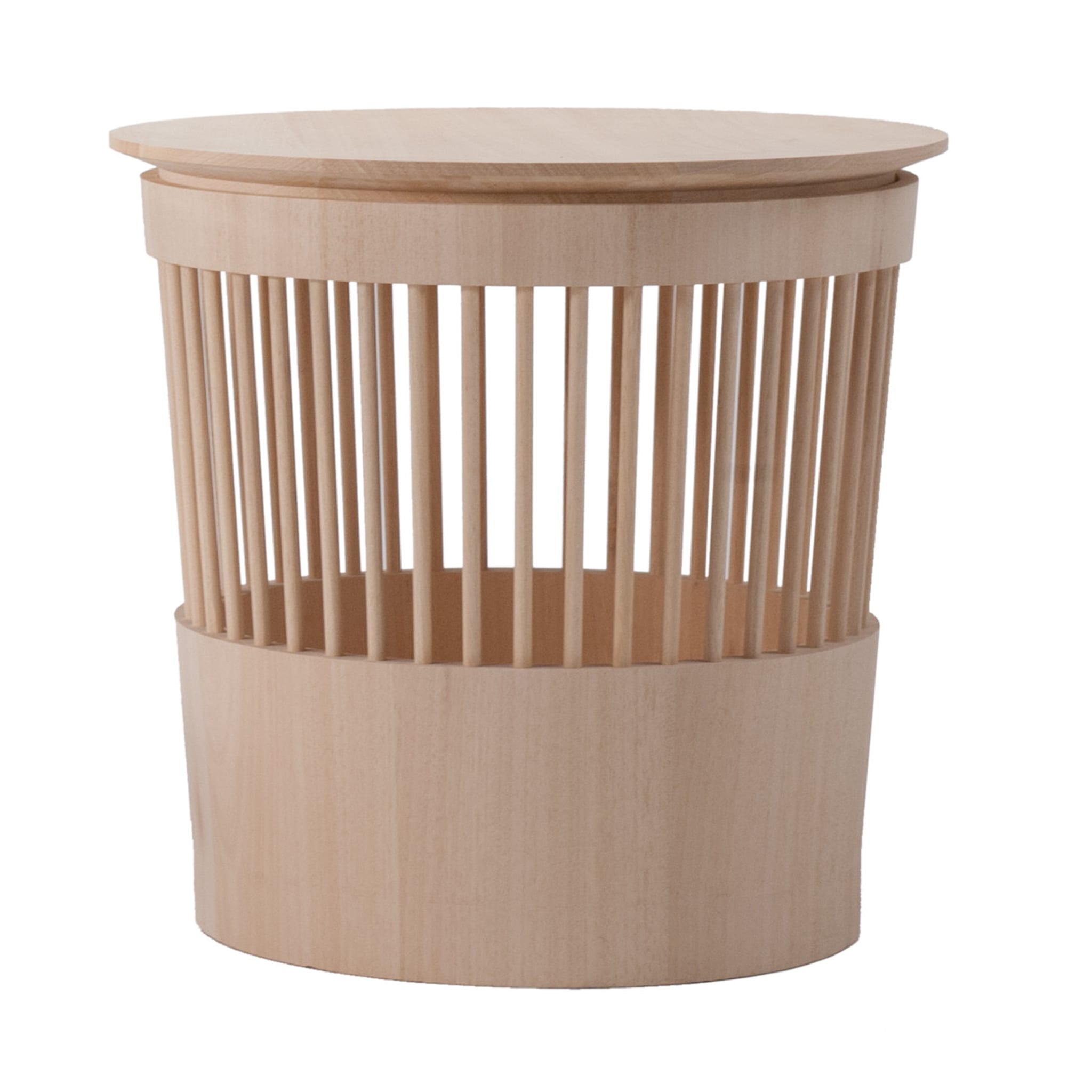Canestro Ash Side Table and Basket by Enrico Tonucci - Main view