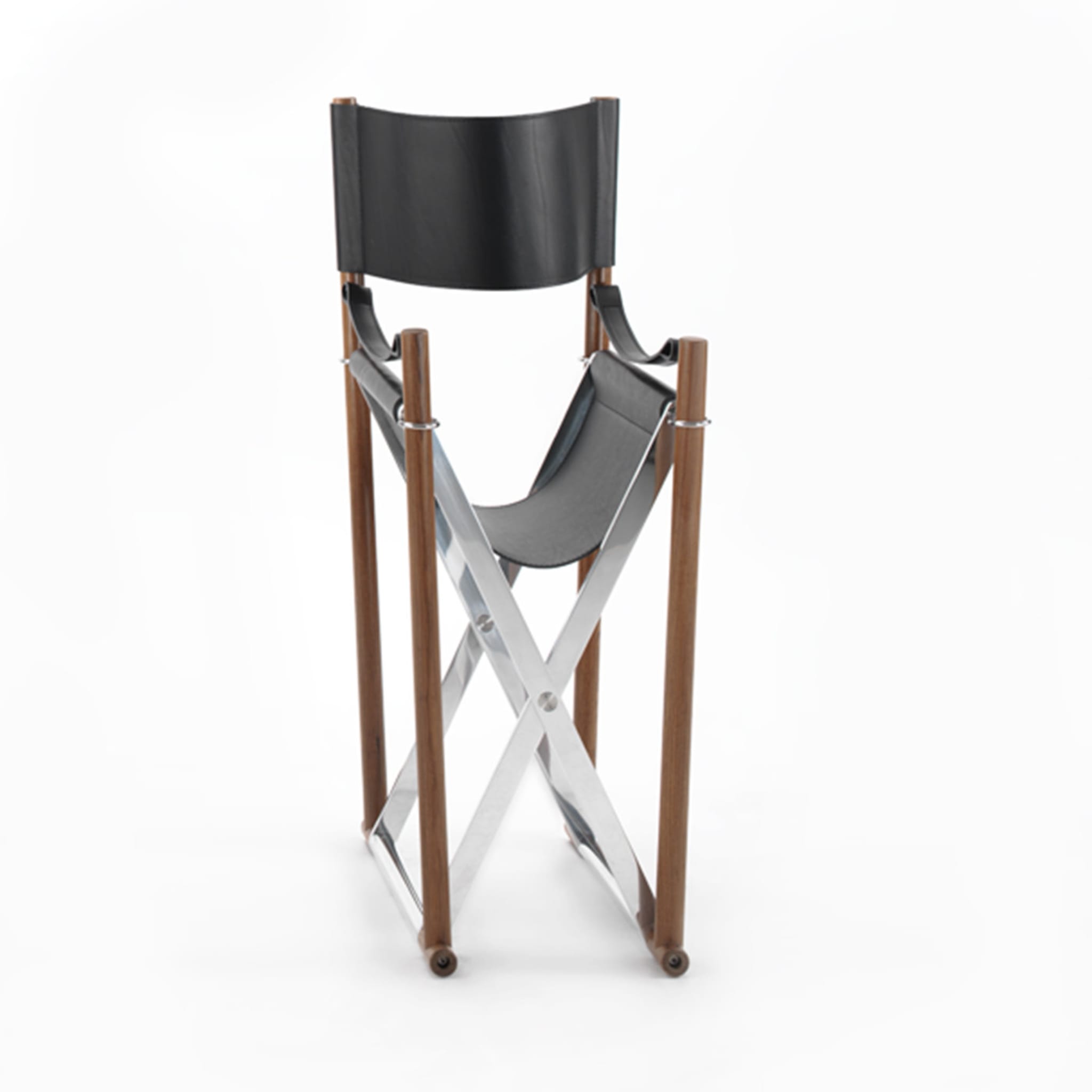 Regista Full-Grain Leather Chair by Enrico Tonucci - Alternative view 2