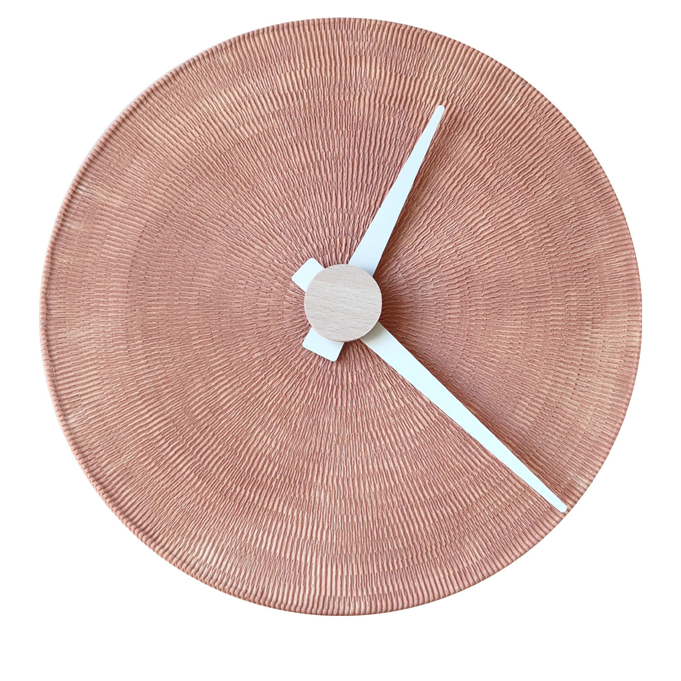 Porcelain Full Moon Wall Clock Dusty Pink - Federica Bubani