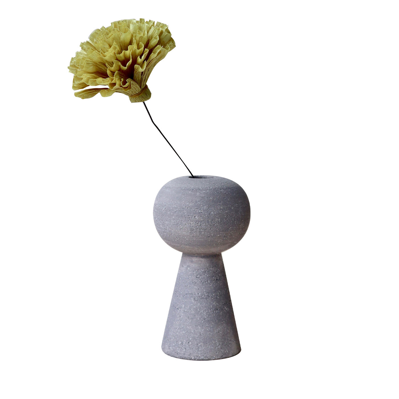 Better Together Paco Terracotta Vase and Crepe Paper Flower - Federica Bubani