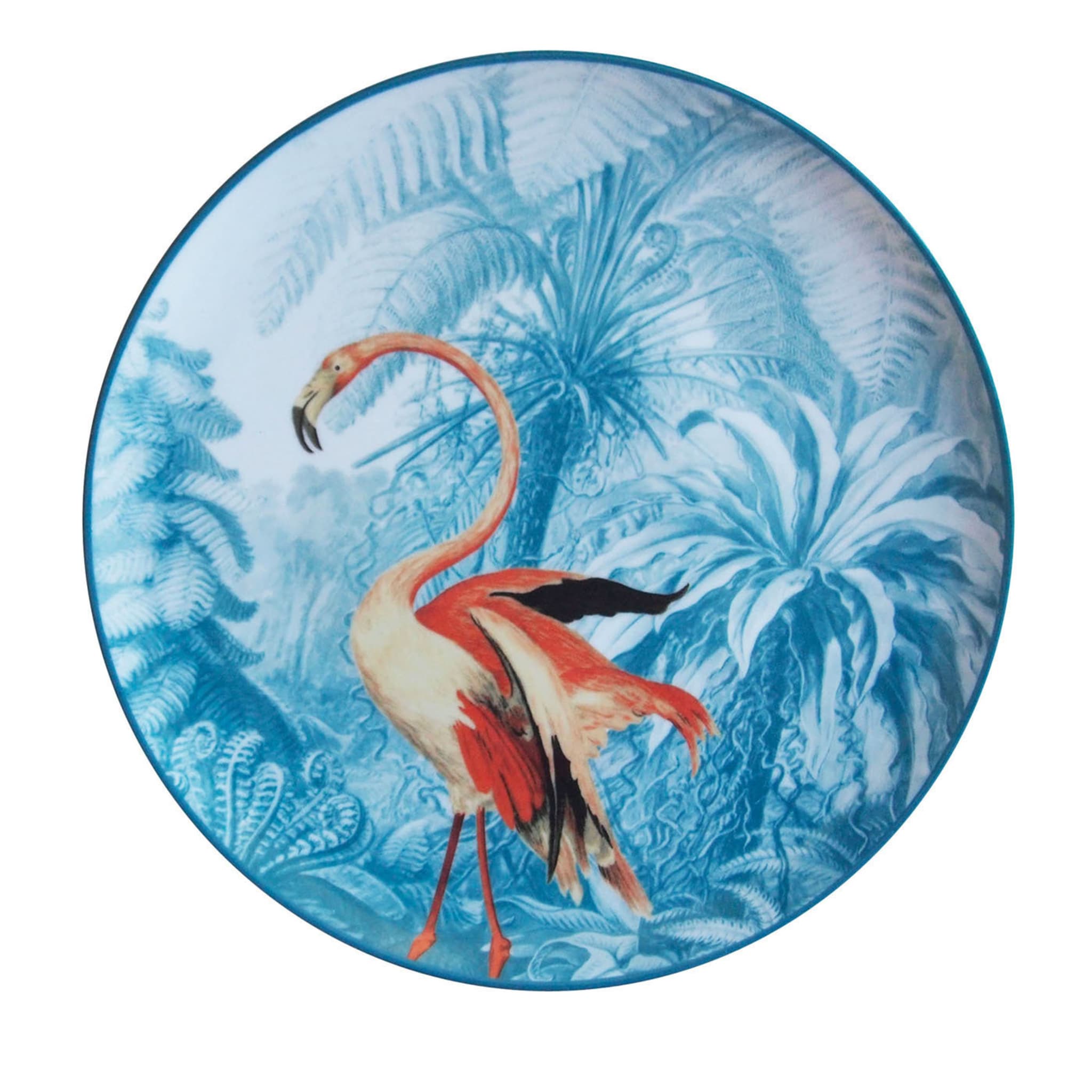 Set of 2 Flamingo Menagerie Ottomane Porcelain Dessert Plates - Main view