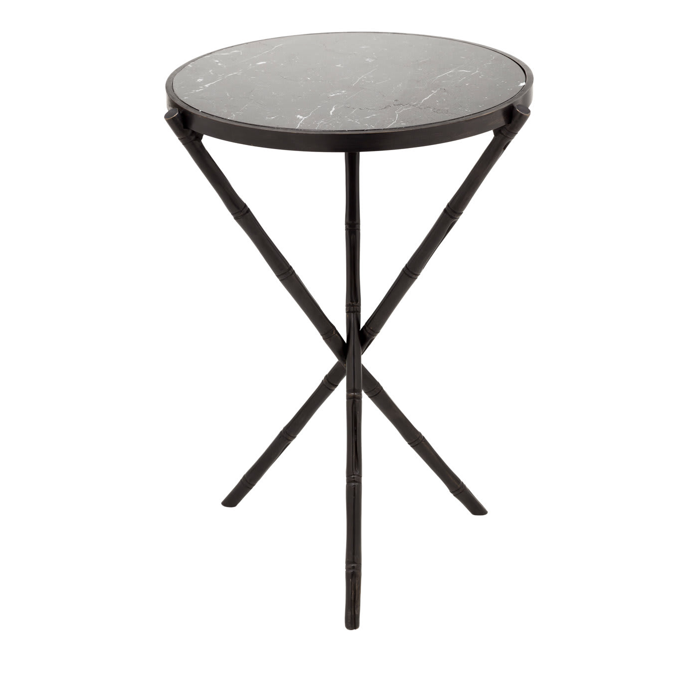 Bamboo N°3 Medium Marble Table - Bronzetto