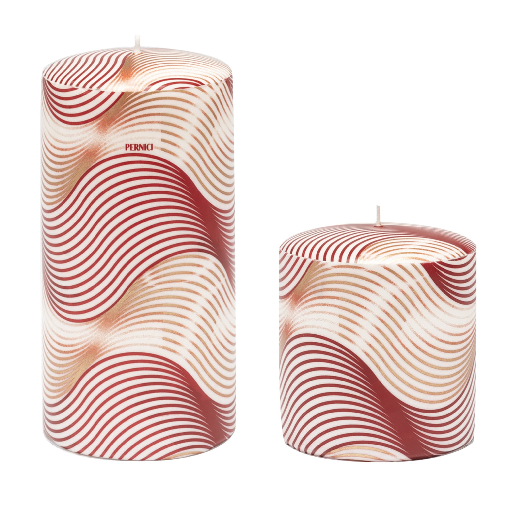 Onde Set of 2 Red Candles - Main view