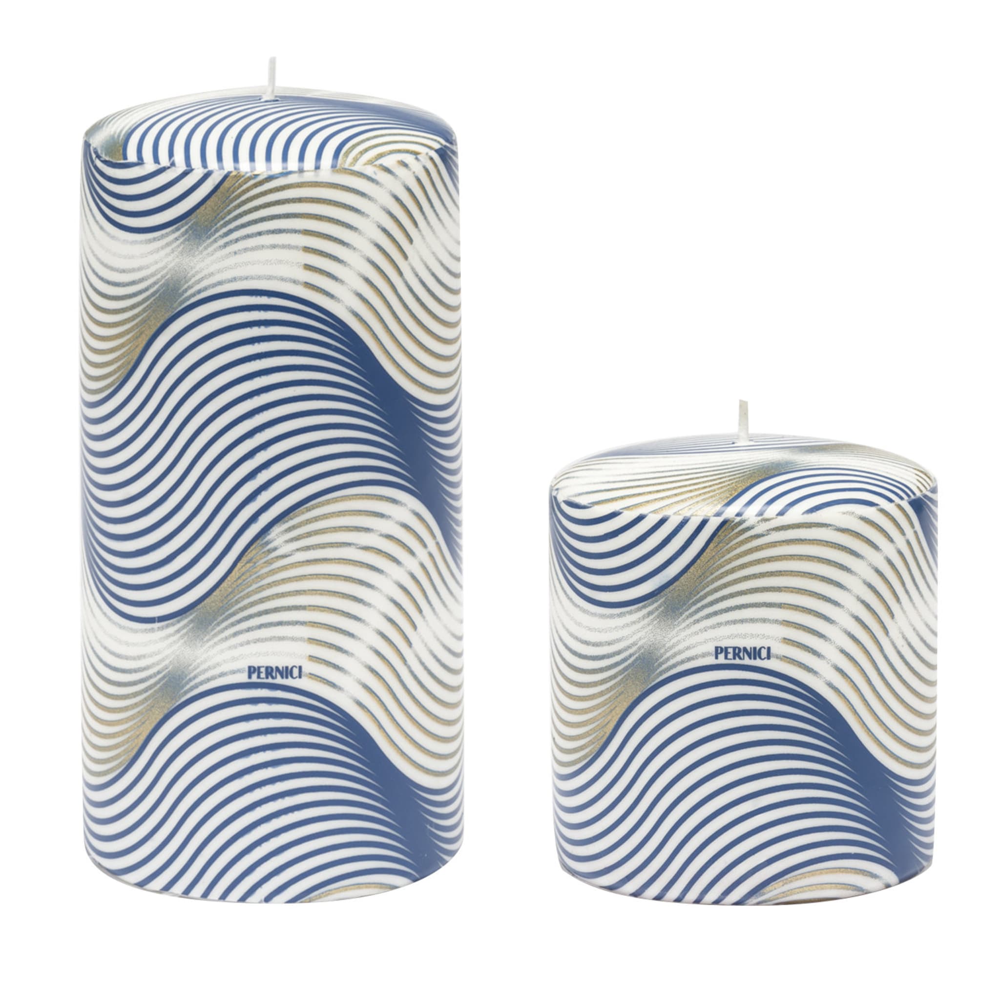 Onde Set of 2 Blue Candles - Main view