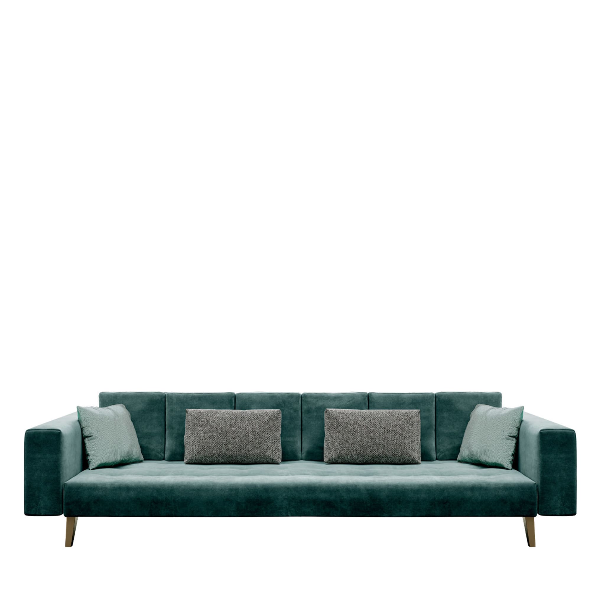 Grünes 3-Sitzer-Sofa - Hauptansicht