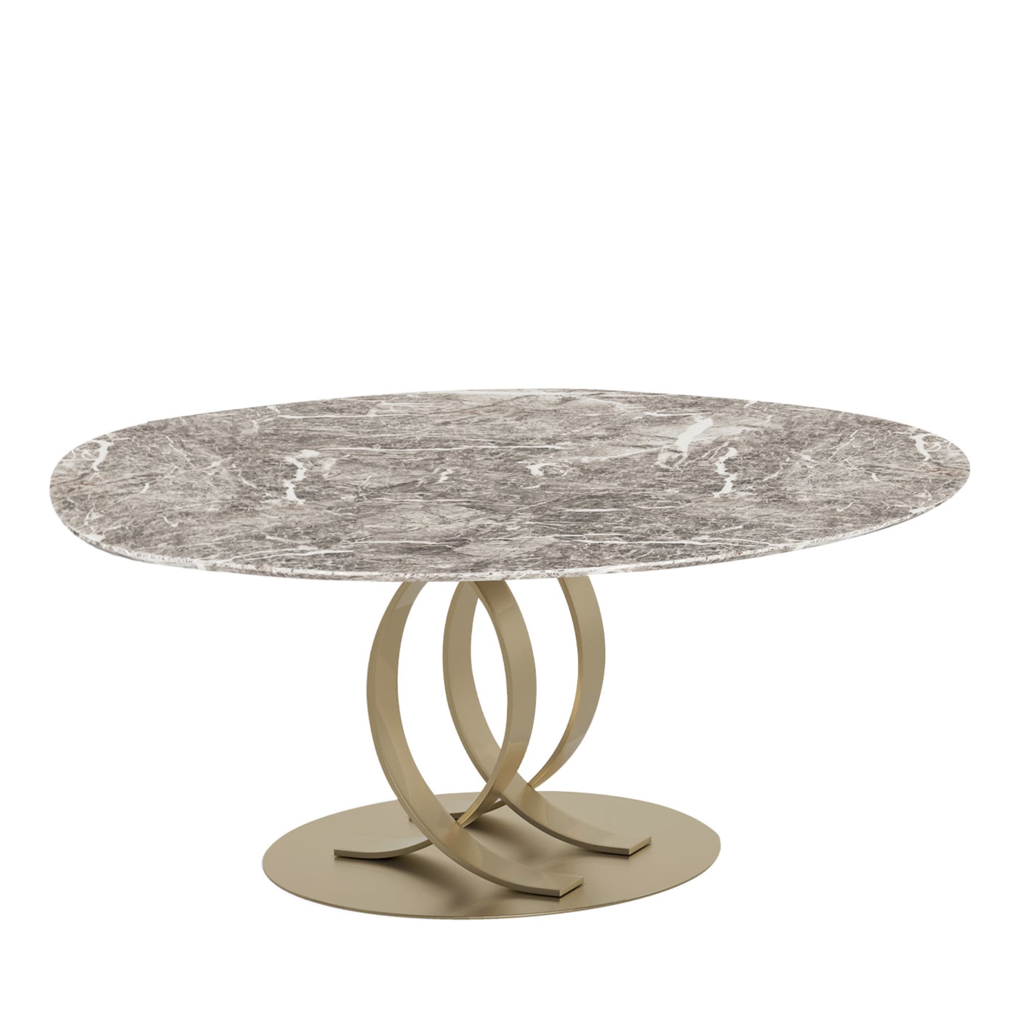 Tavolo rotondo in marmo Fior di Pesco - Vista principale