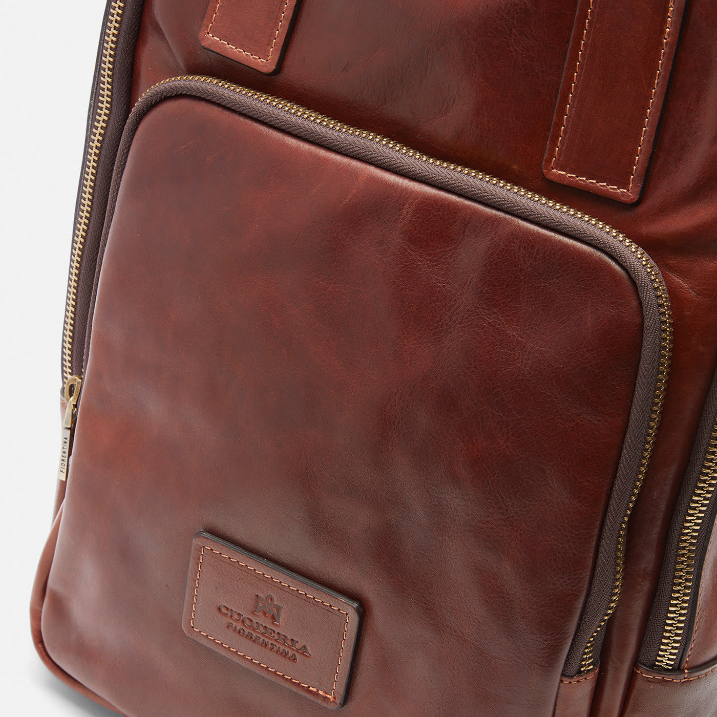 Tokyo Large Brown Backpack - Cuoieria Fiorentina