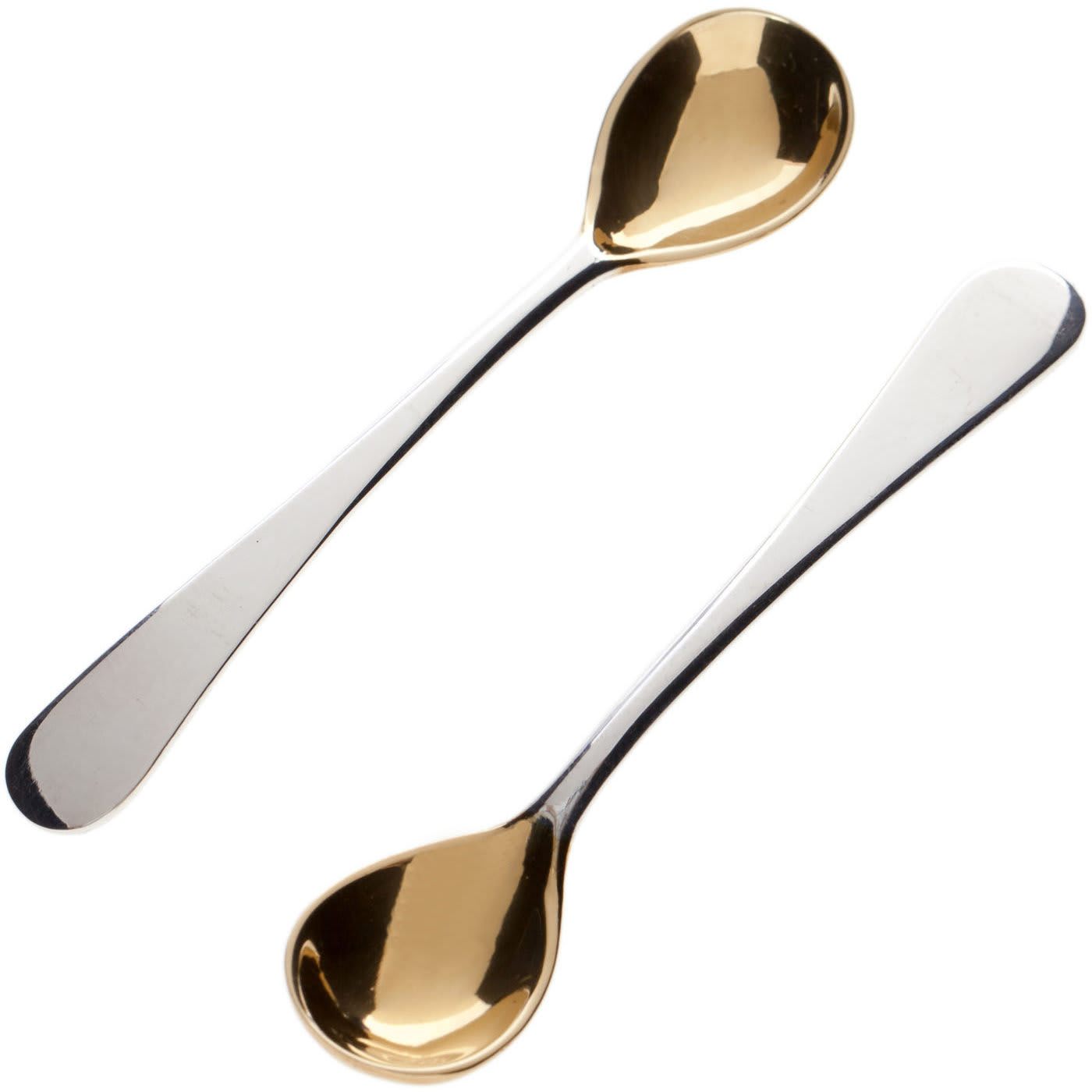 Set of 2 Salt Cellars with Spoons - Argentiere Pagliai