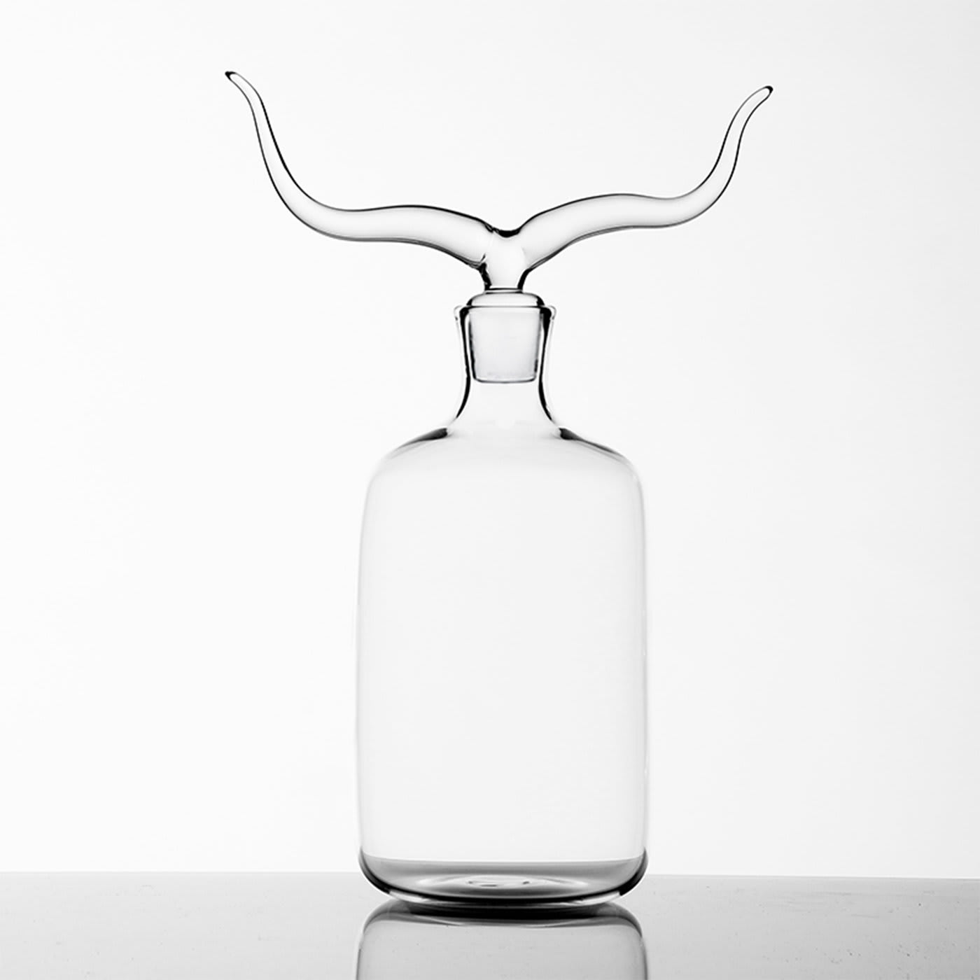 Longhorn Glass Bottle - Simone Crestani