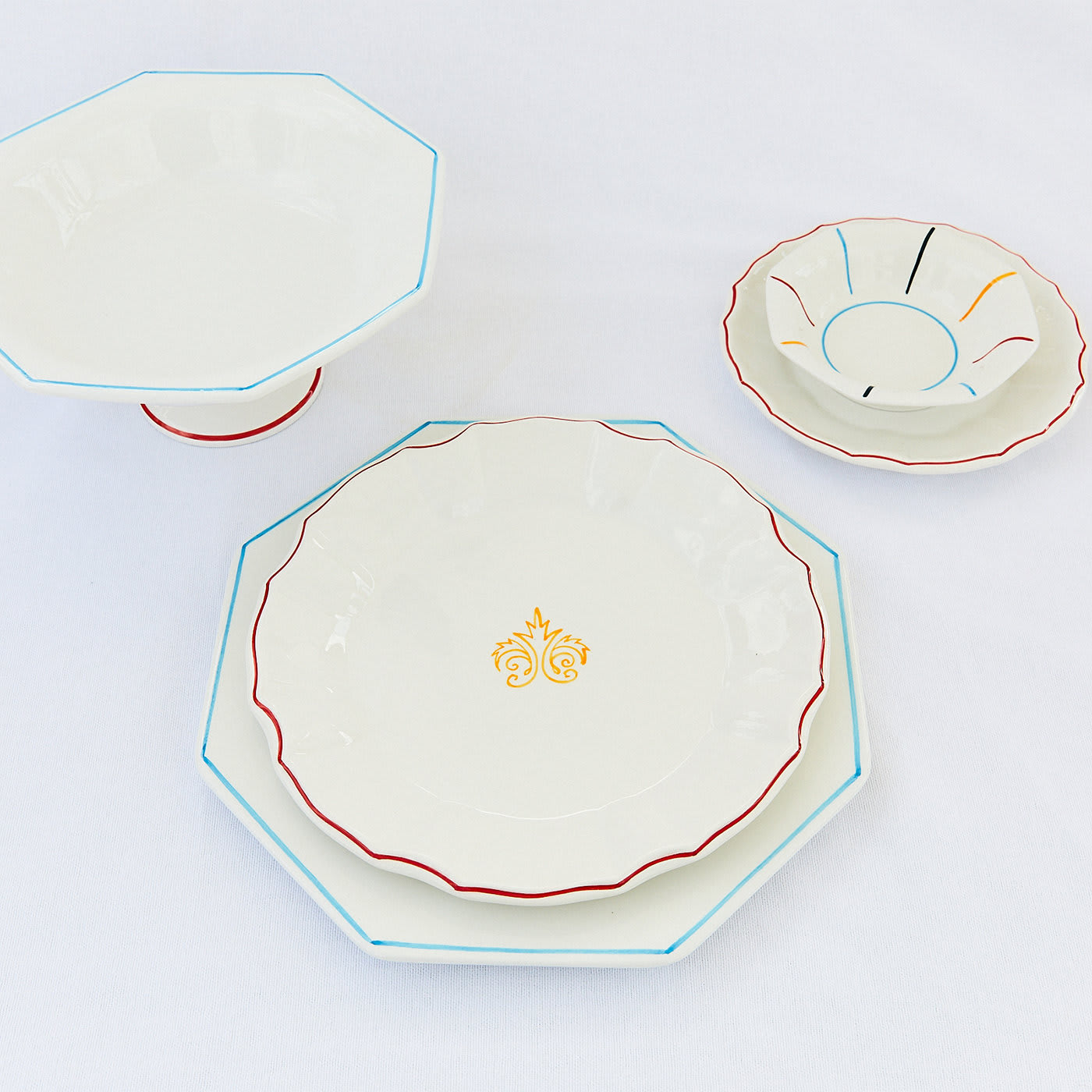 Set of 2 Dessert Plates - Prince of Sun Amalfi