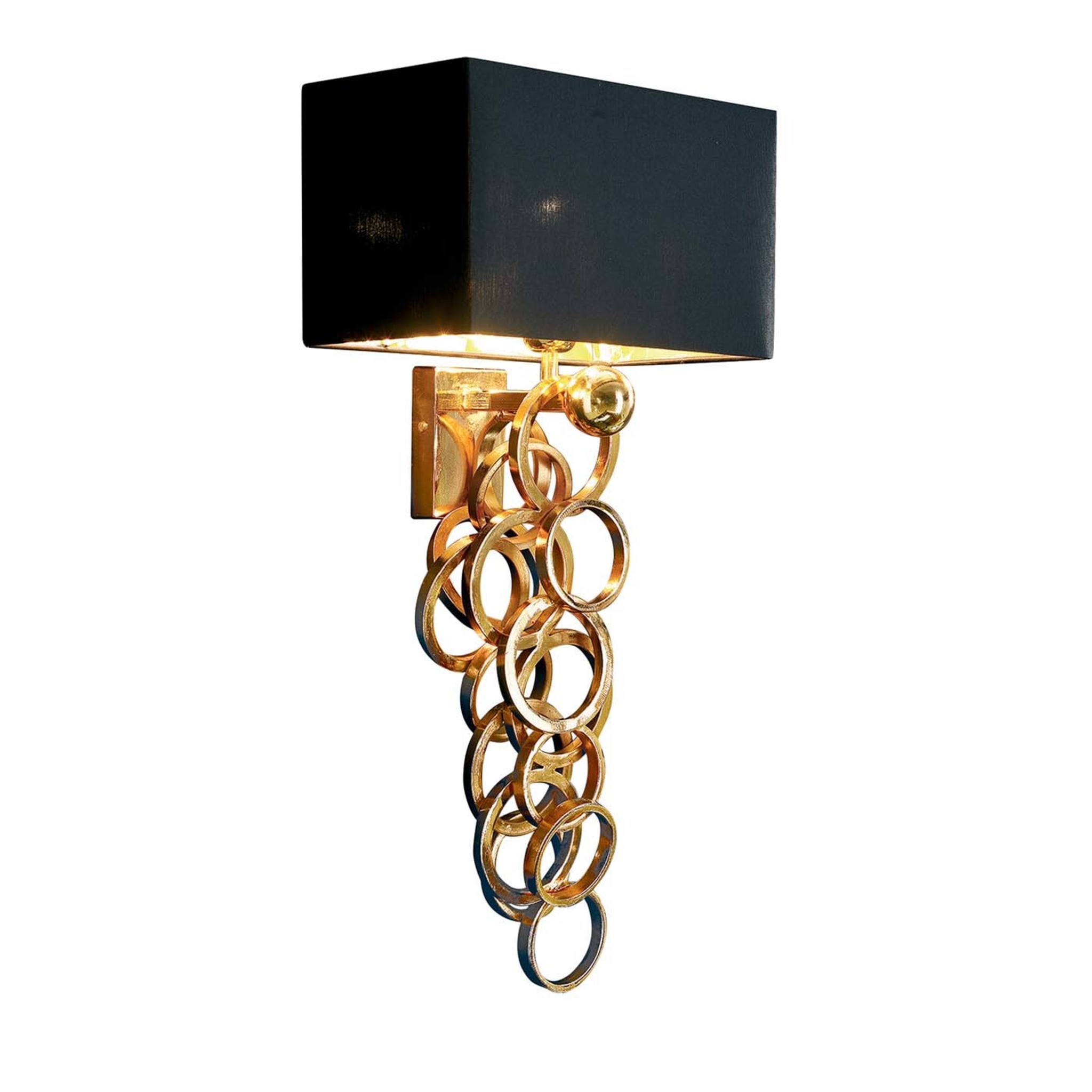 Z438 Metal Wall Lamp with Golden Circles - Main view