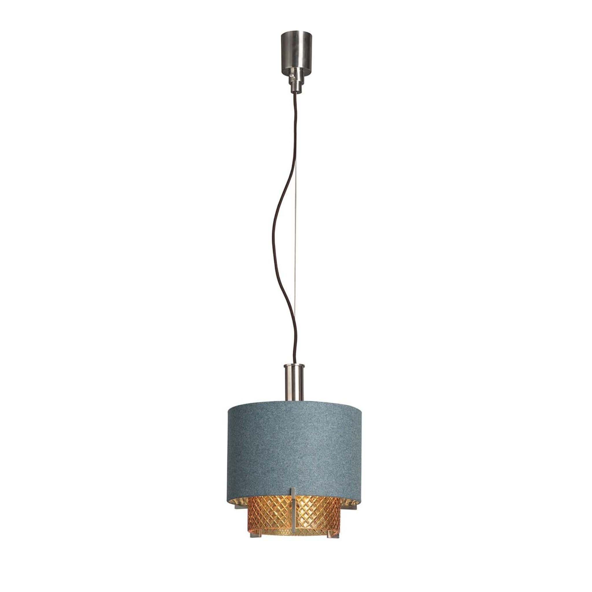 7284/AR Brass and Crystal Pendant Light - Main view