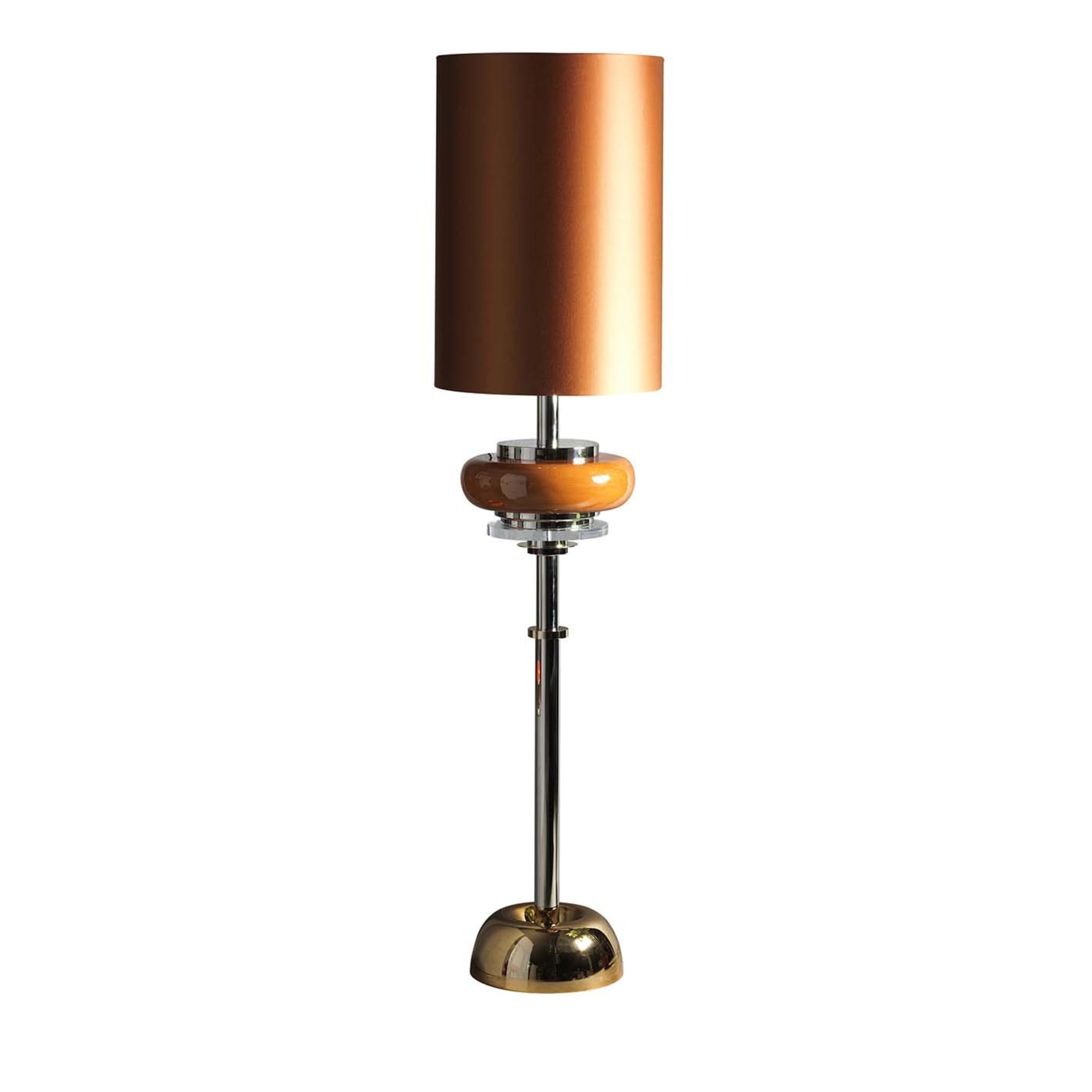 Z631 Golden Brass and Nickel Floor Lamp - Main view