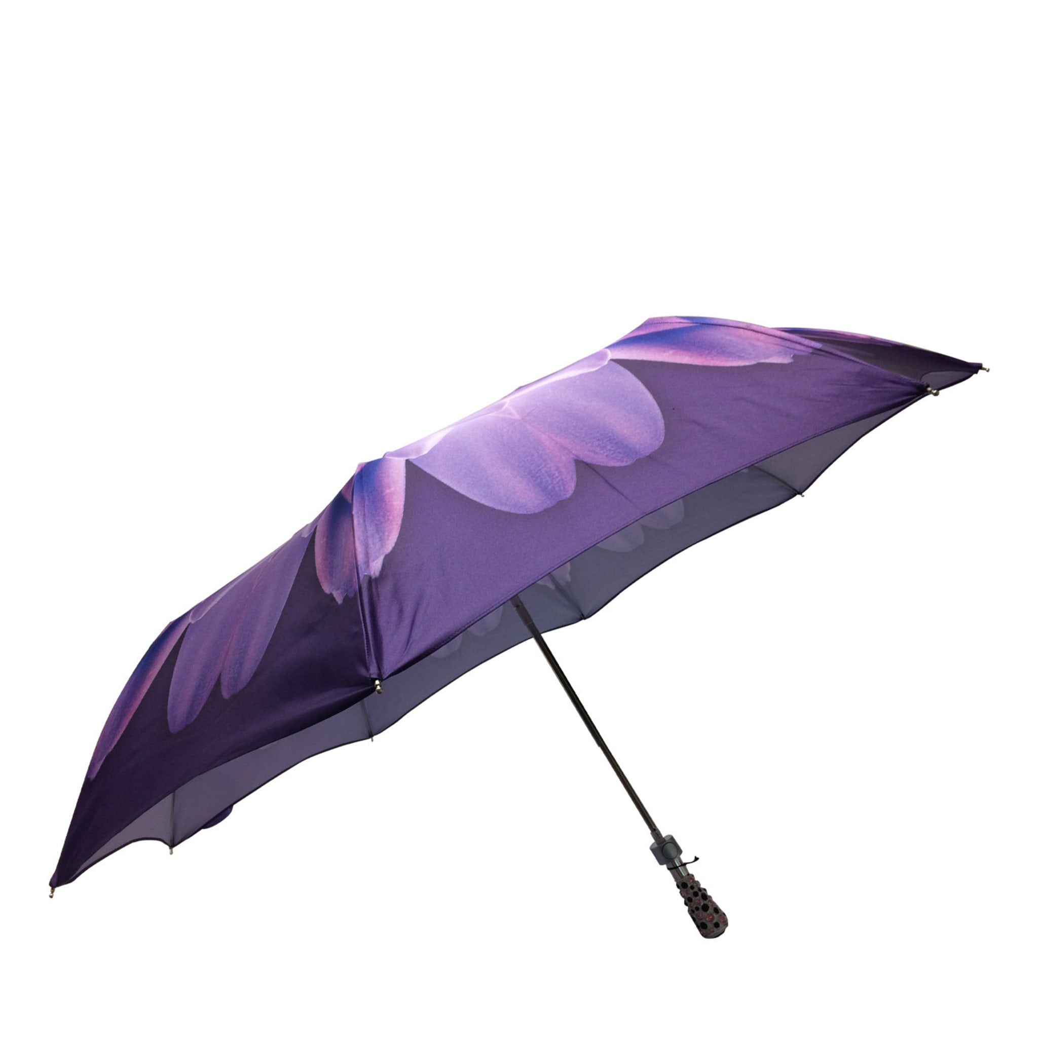 Women's Folding Umbrella Purple Flower - Main view