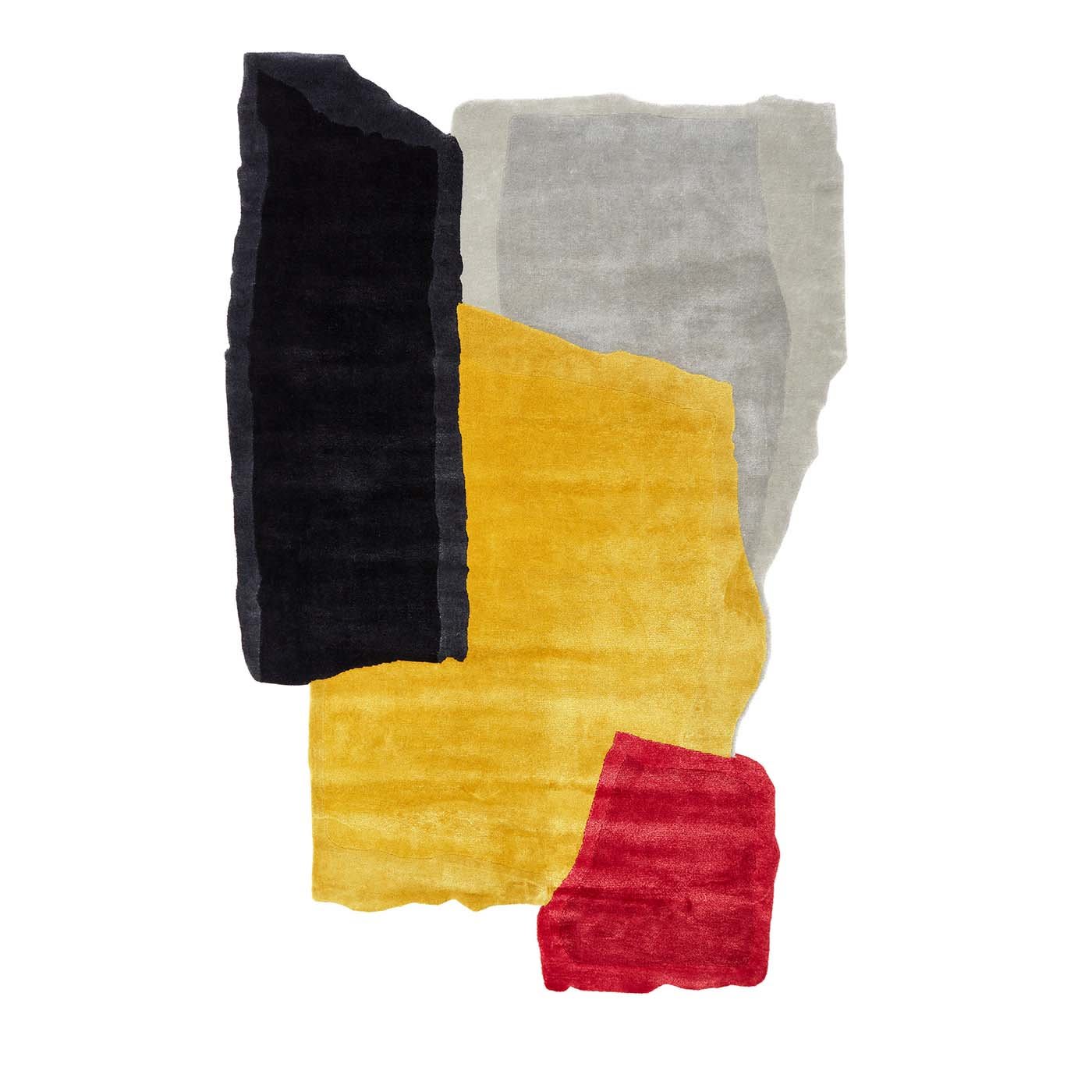 Ripped Effect Multicoloured Wool Rug by Joost van Bleiswijk - Limited Edition - Nodus