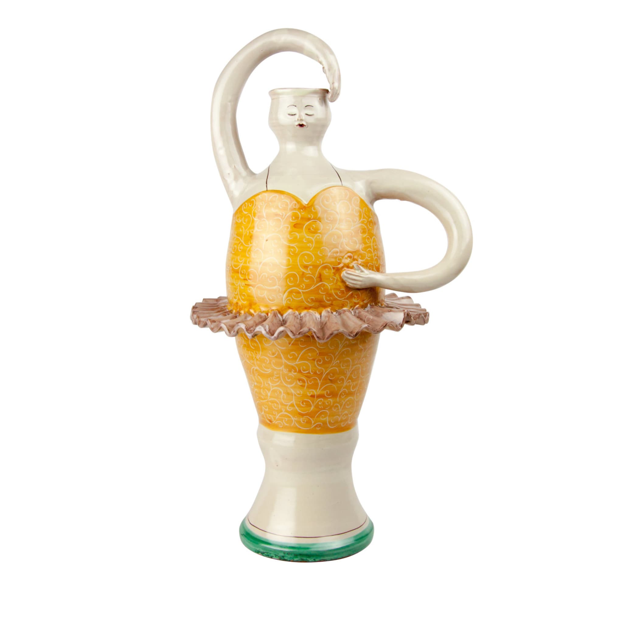 Ballerina Yellow Ceramic Vase - Main view