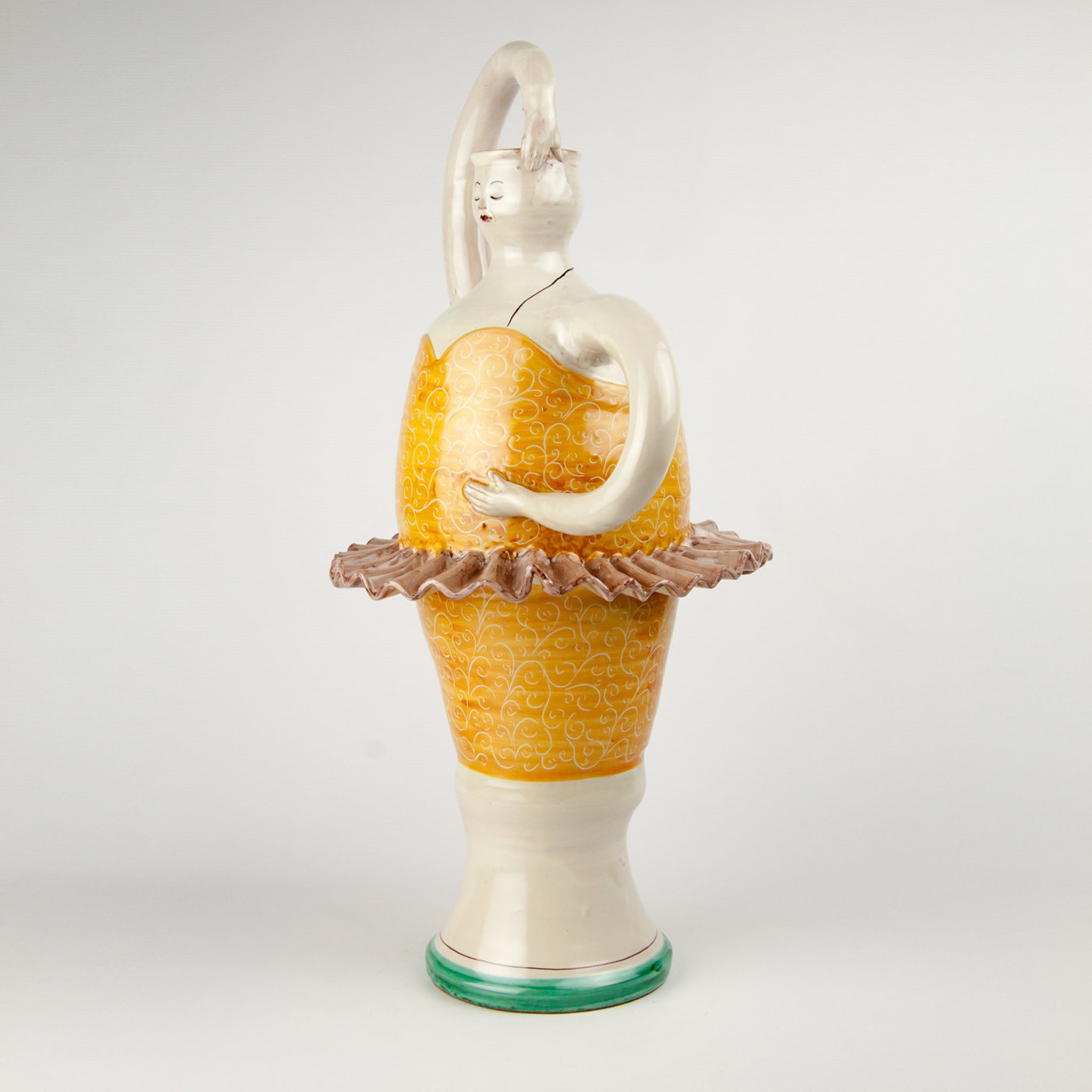 Ballerina Yellow Ceramic Vase - Alternative view 1