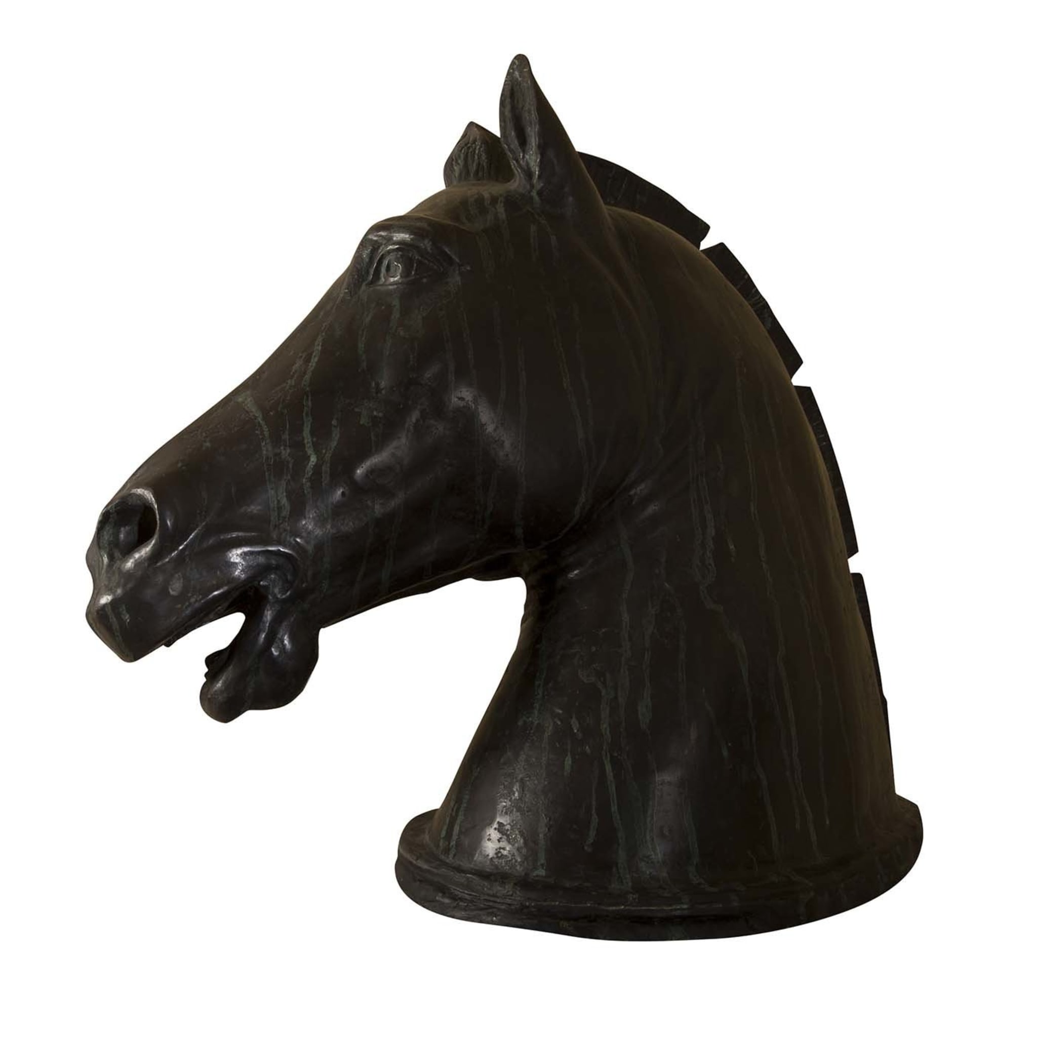 Escultura de cabeza de caballo - Vista principal