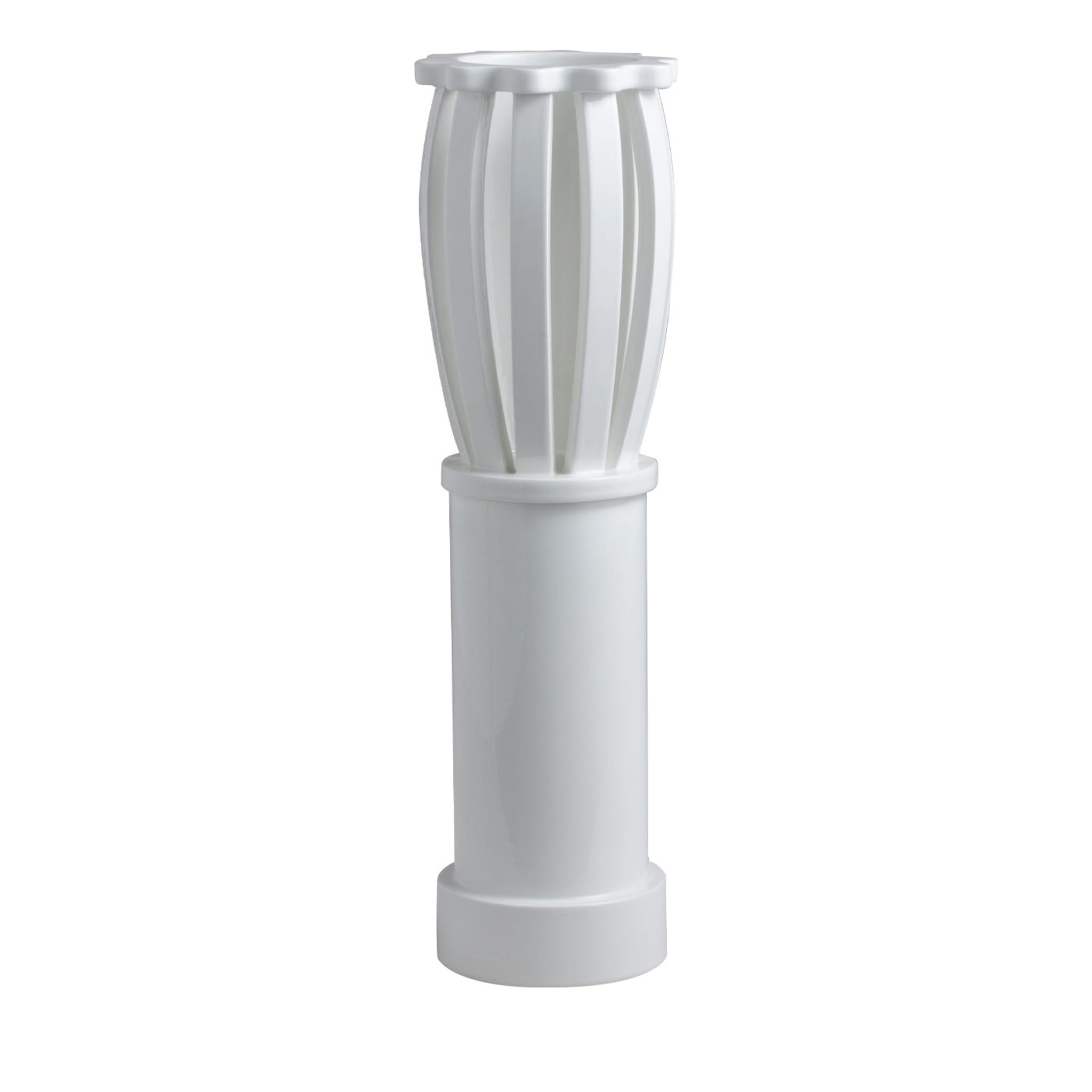 Vase cylindrique blanc SW-9 de George Sowden - Vue principale