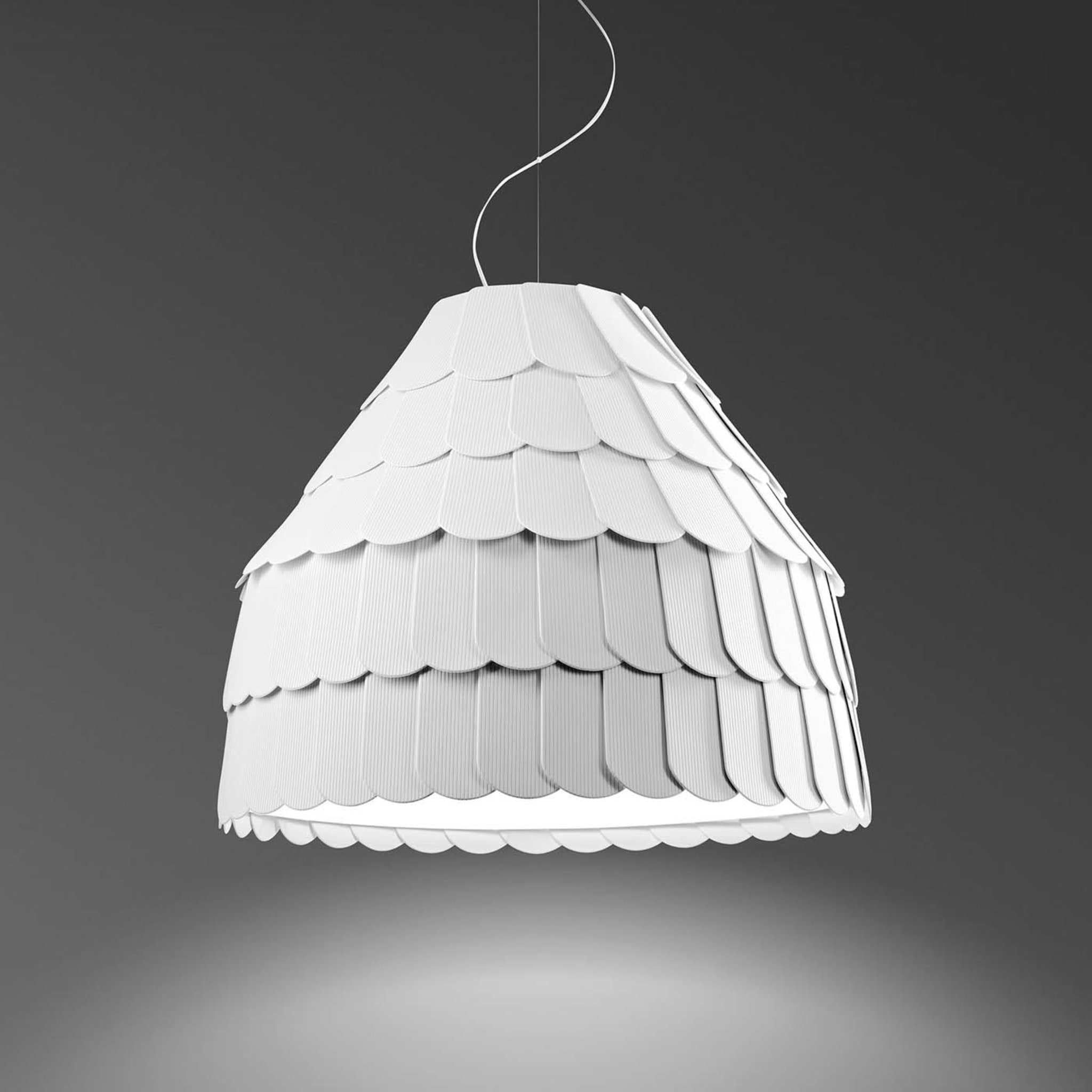Roofer White Pendant Lamp #2 by Benjamin Hubert - Alternative view 1