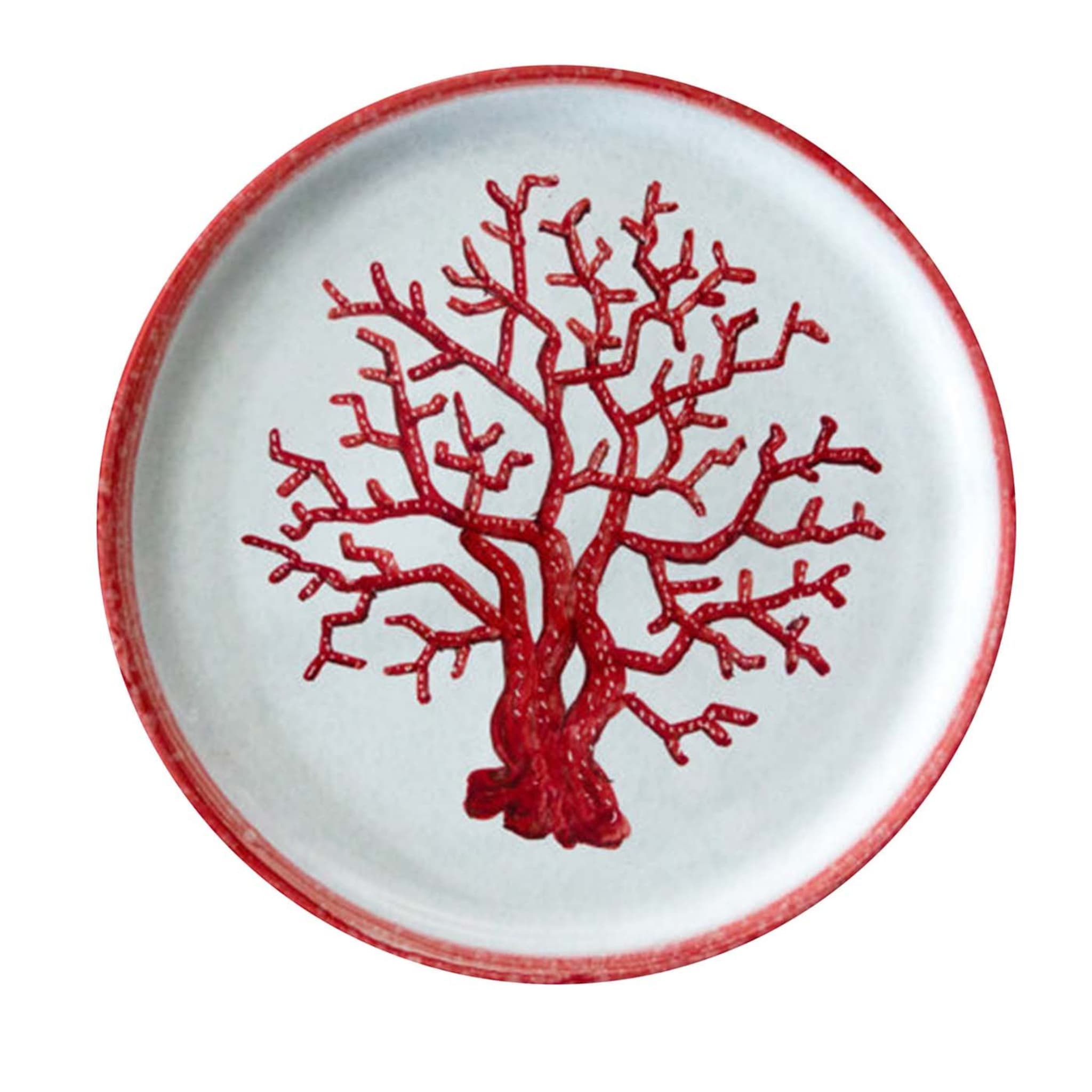 Osteria Set of 6 Red Dinner Plates 28cm - Main view