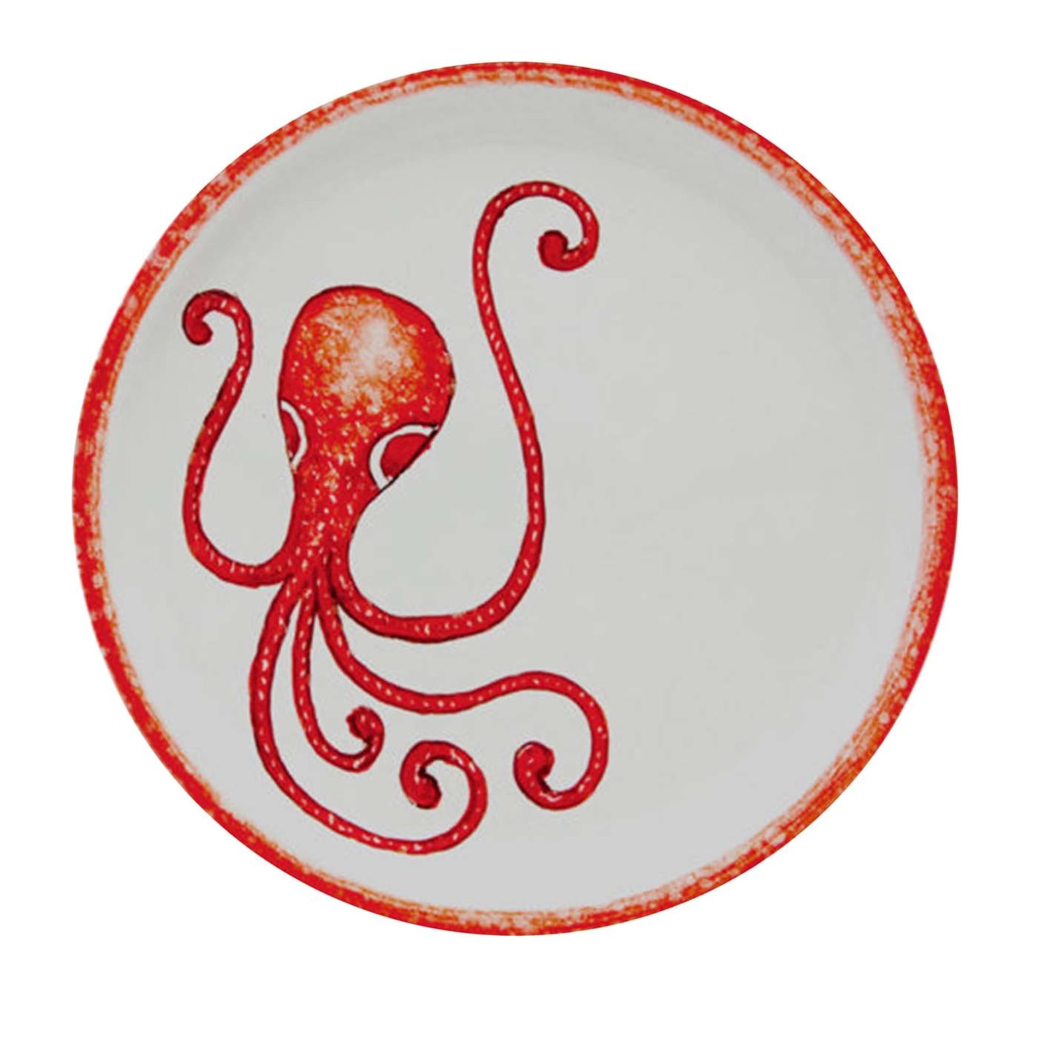Osteria Set of 6 Red Dinner Plates 28cm - Main view