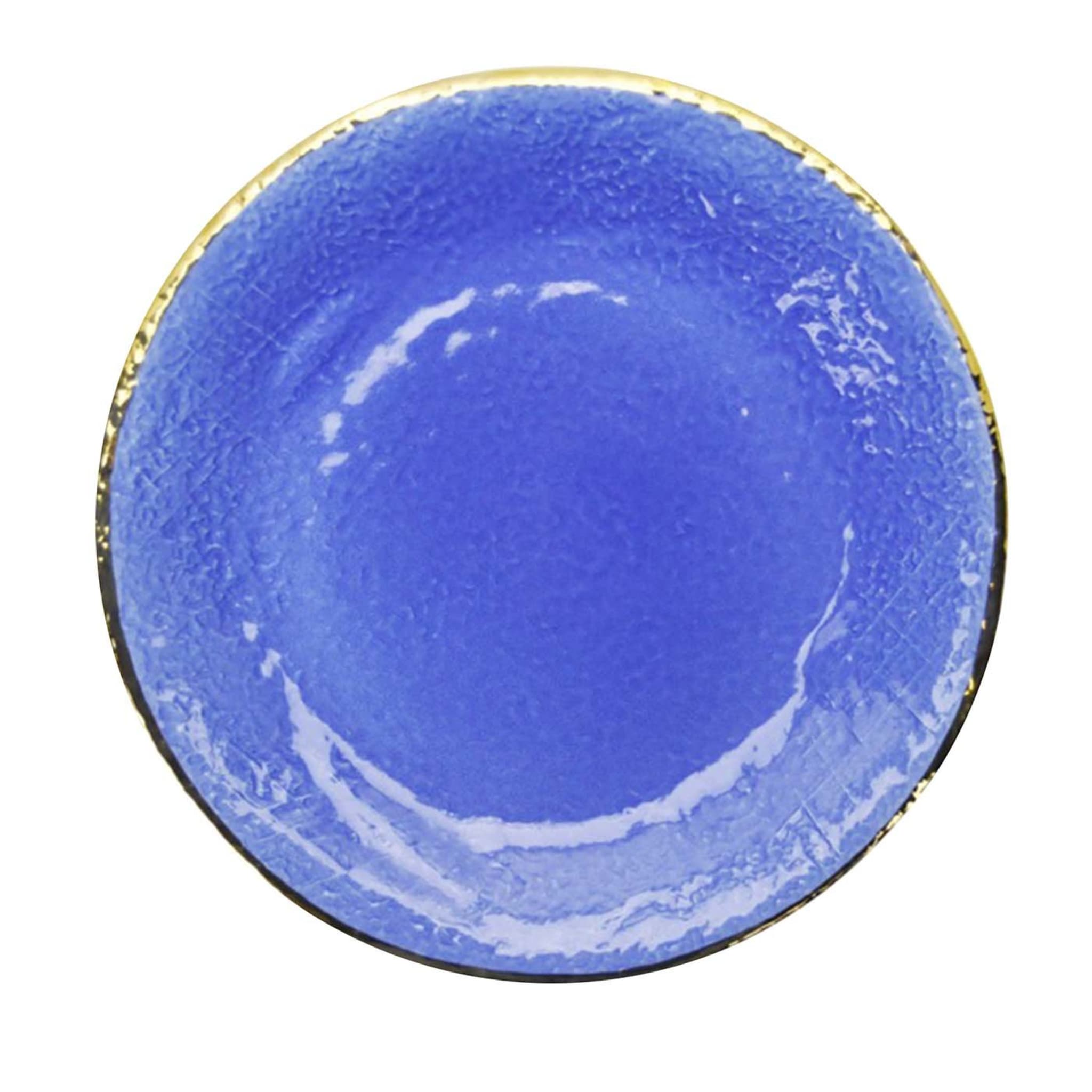 Preta Oro Set de 6 assiettes rondes bleues 31cm - Vue principale