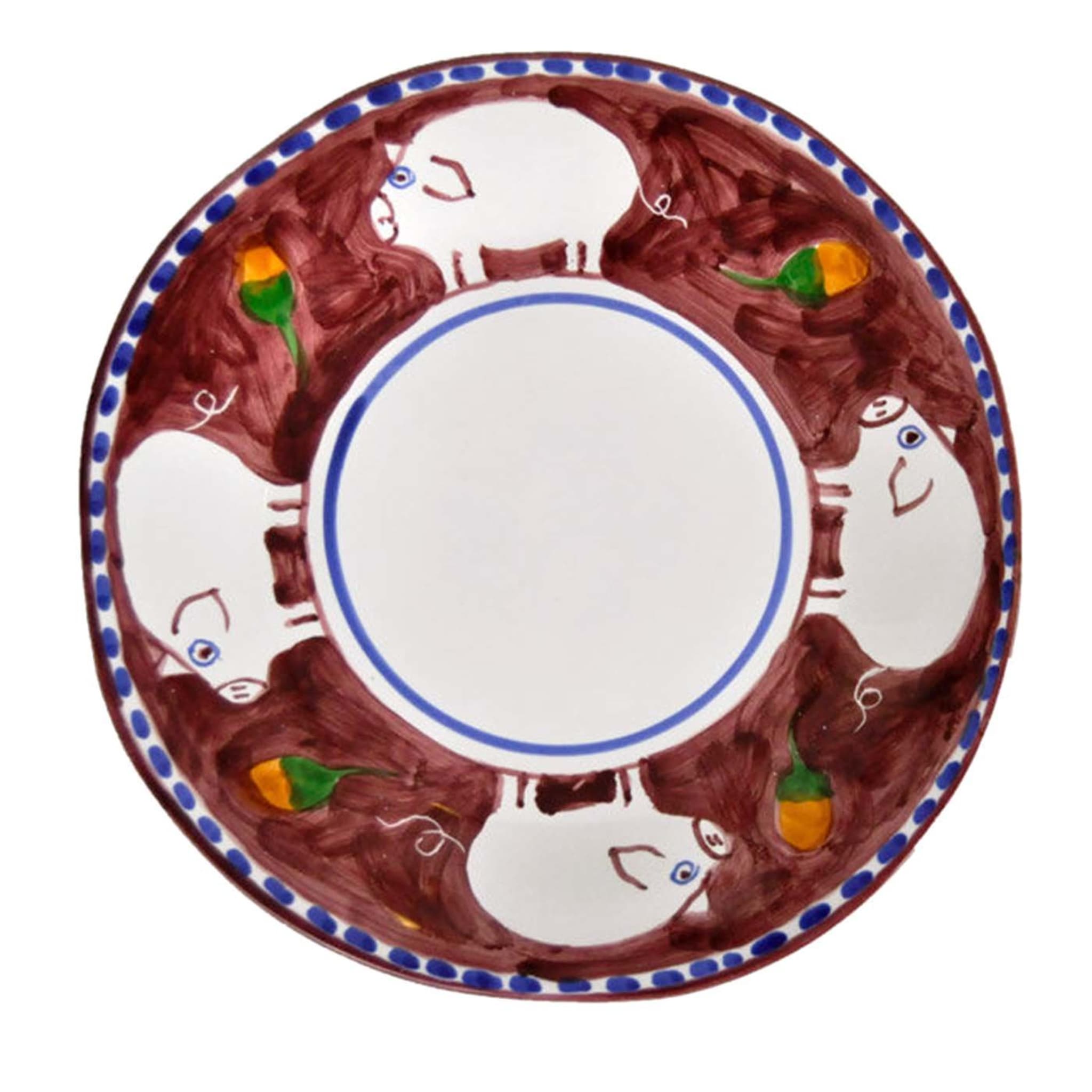 Cortile Set of 6 Round Plum Charger Plates 38cm - Main view
