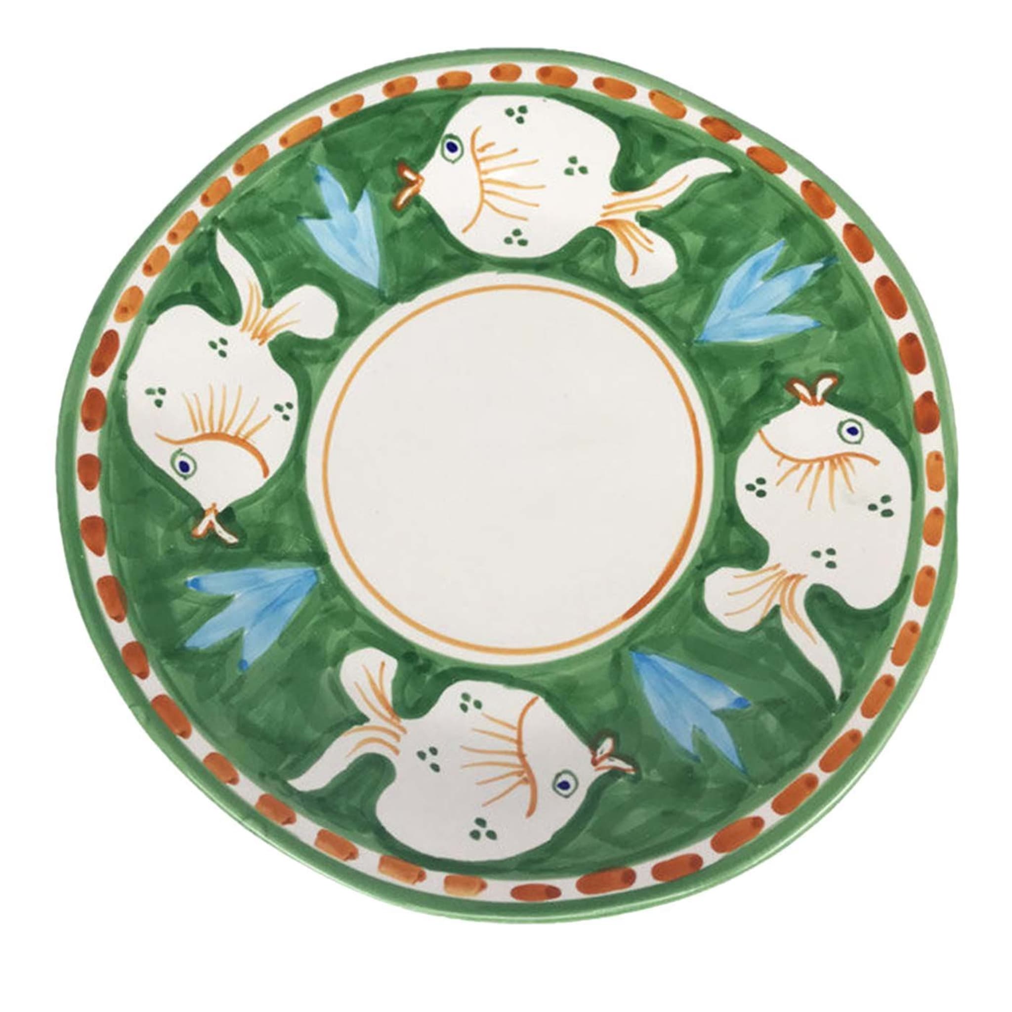 Poseidon Set of 6 Round Green Charger Plates 38cm - Main view