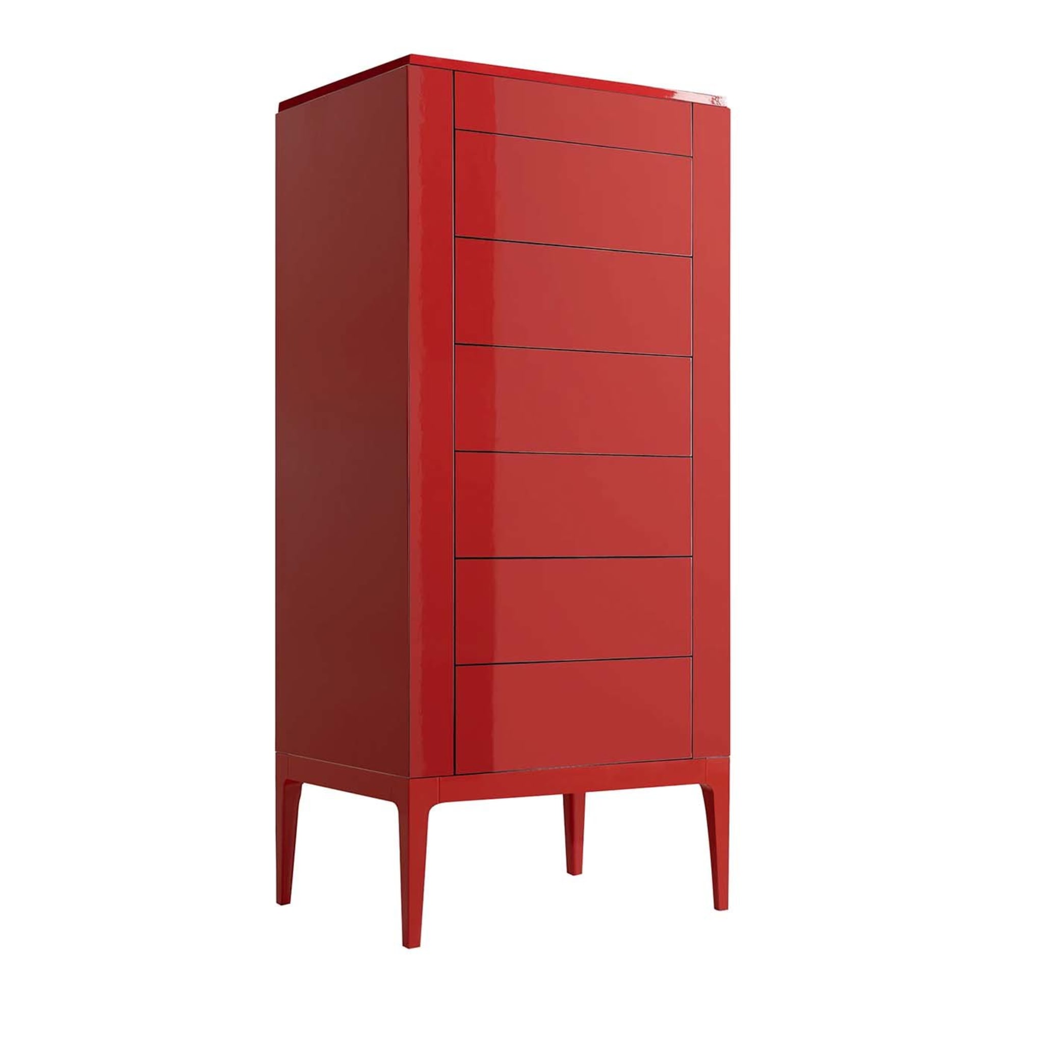 Zarafa Red Tall Dresser - Main view