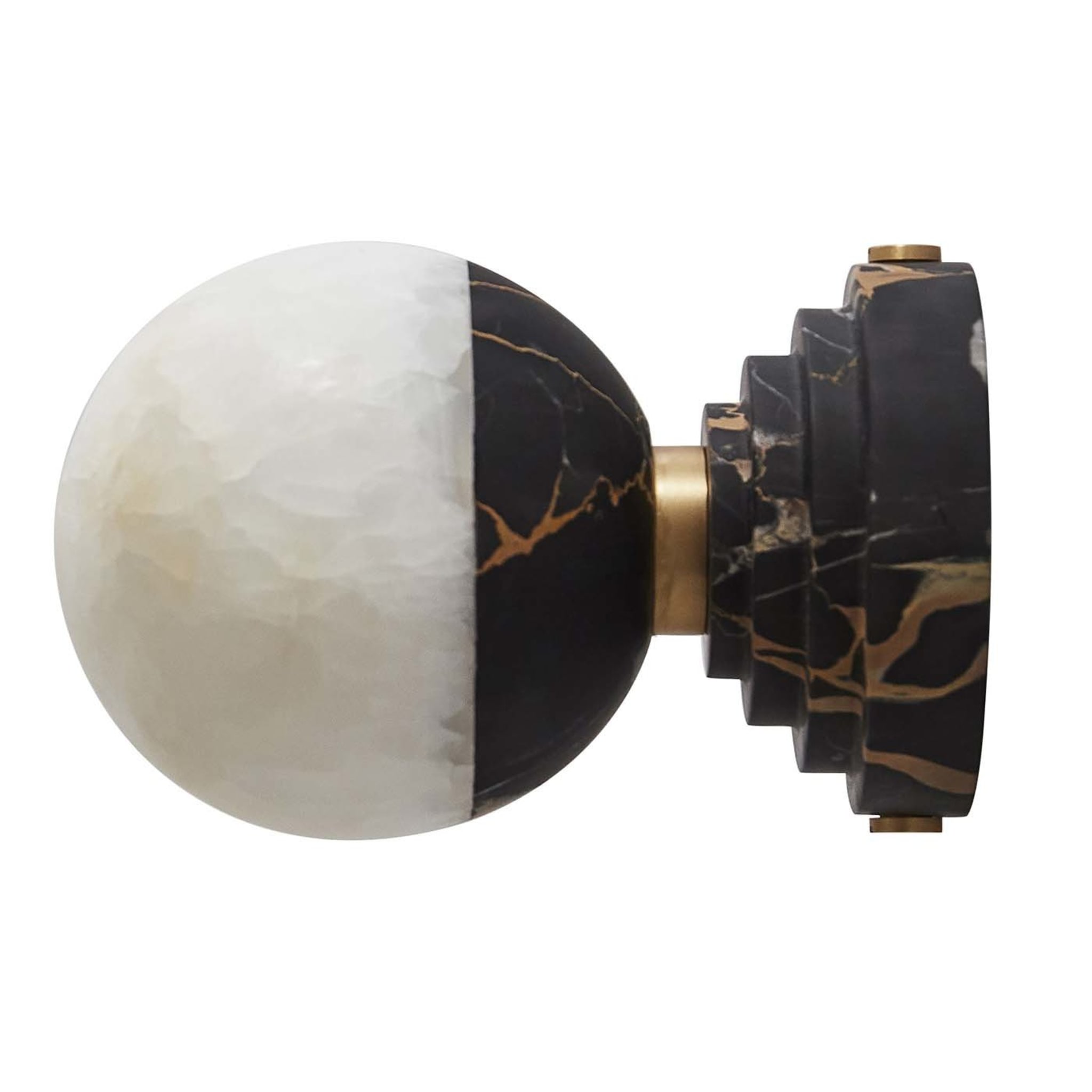 Lunar Sconce in Portoro Marble and Onyx  - Main view