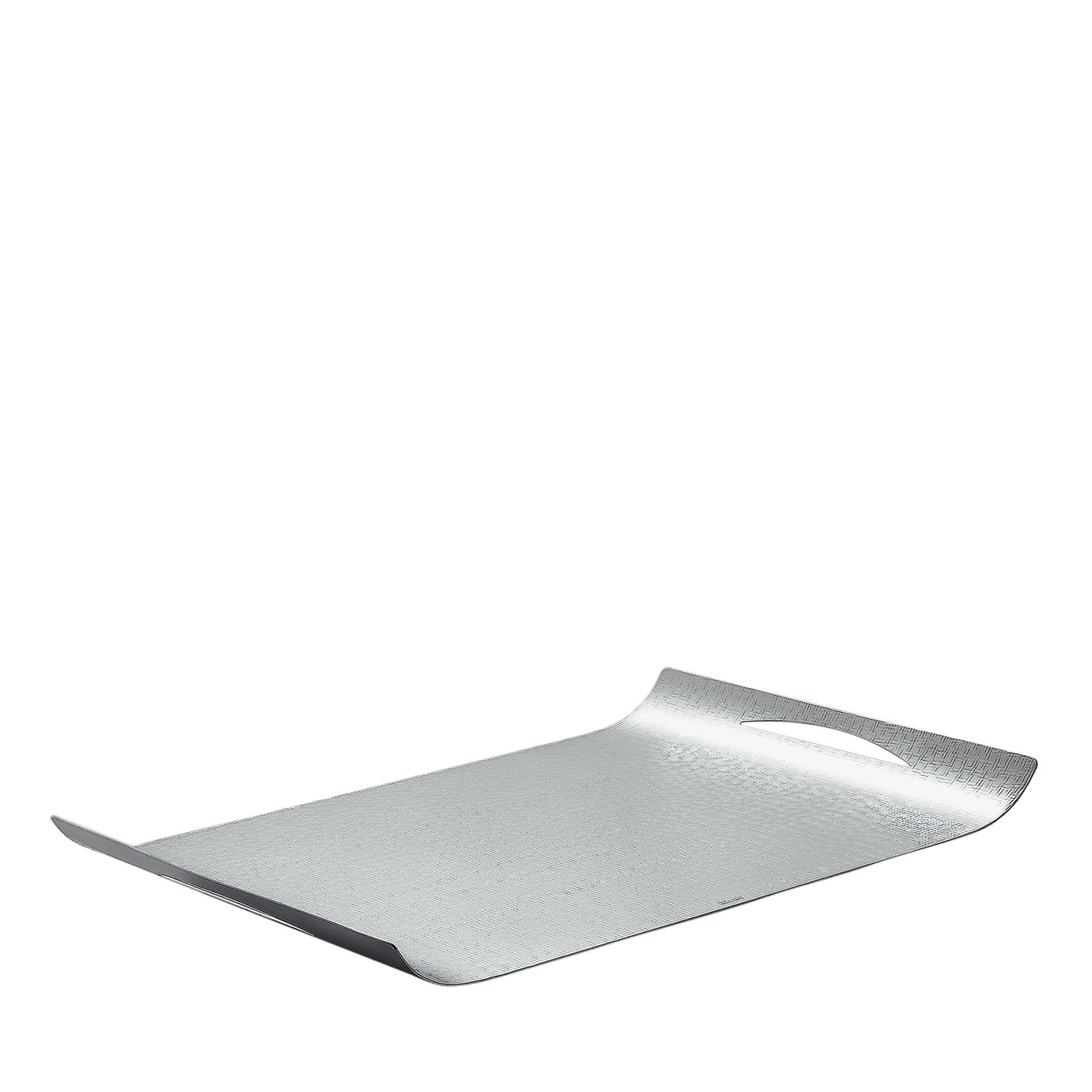 Uno Rectangular Silver Tray - Main view
