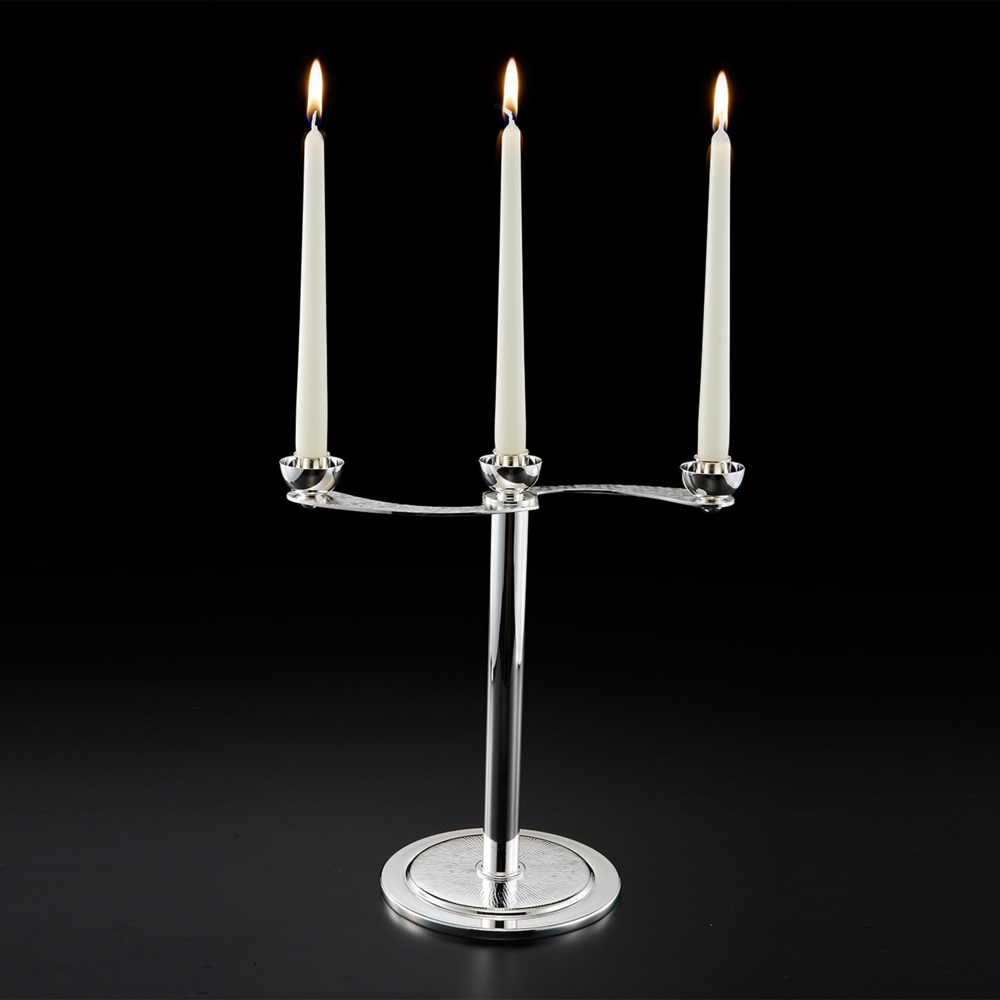 Candelabro Soffio a 3 candele in argento - Vista alternativa 1