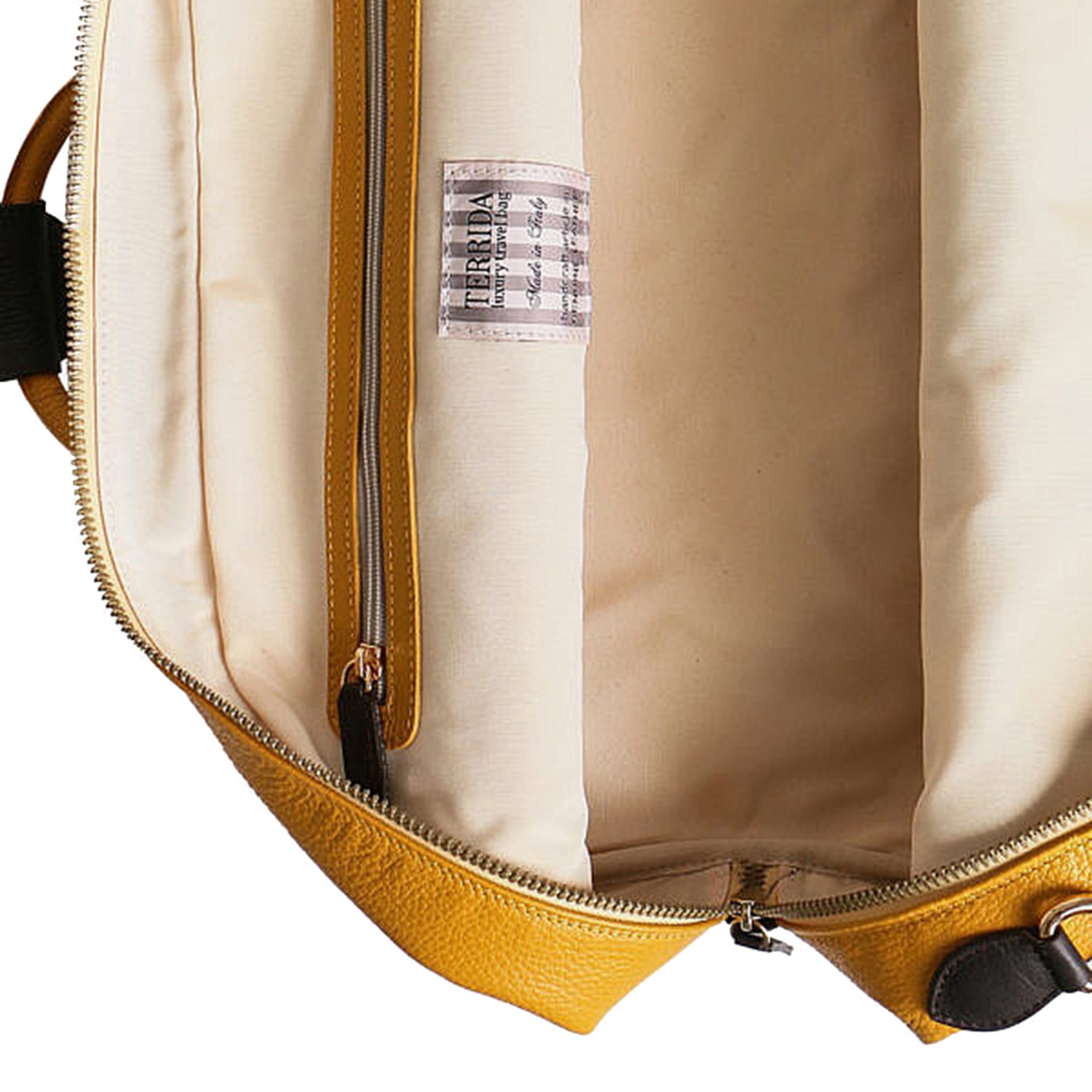 White, Yellow and Brown Double Bottom Bag - Alternative view 2