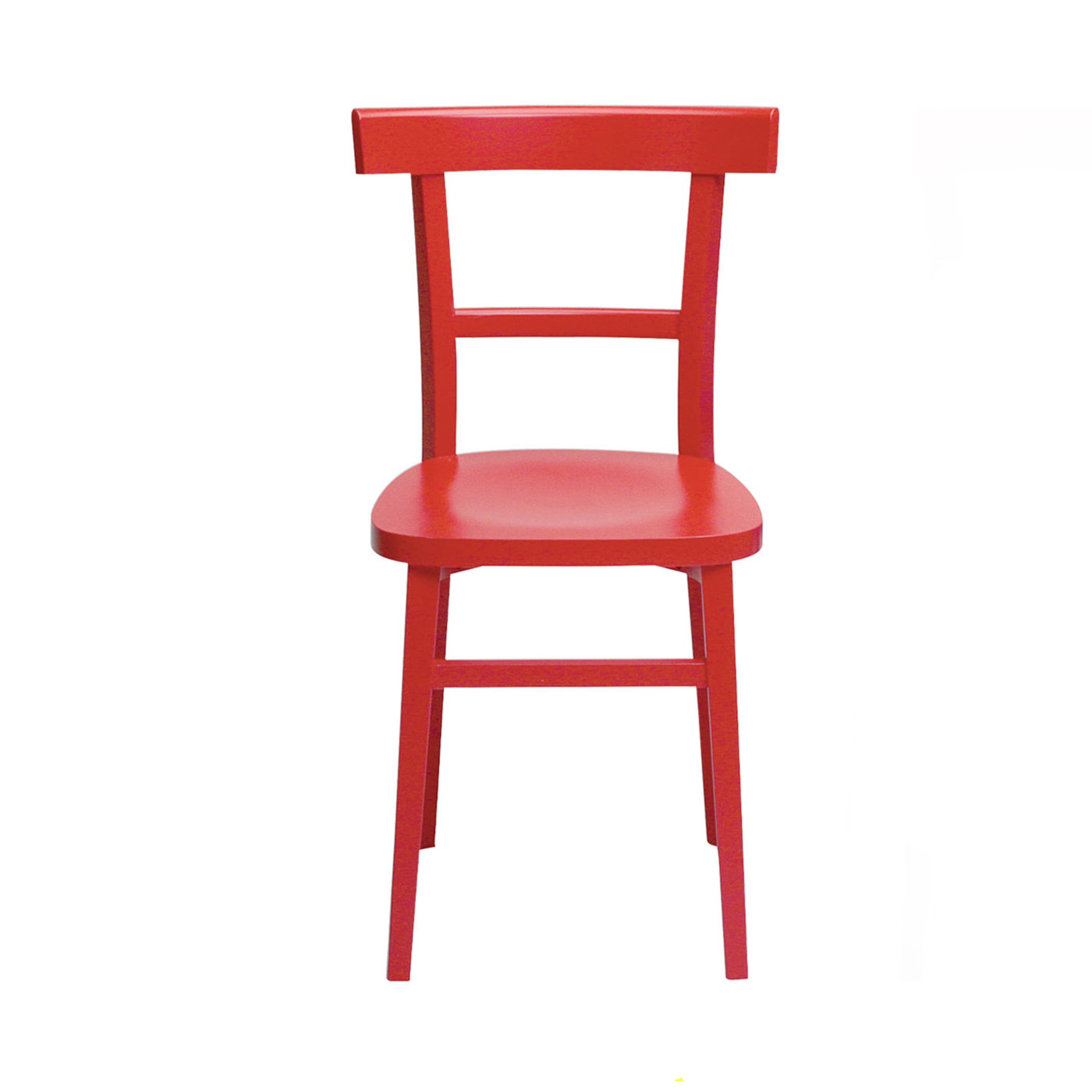 Satz von 2 roten durchbrochenen Stühlen - Hauptansicht