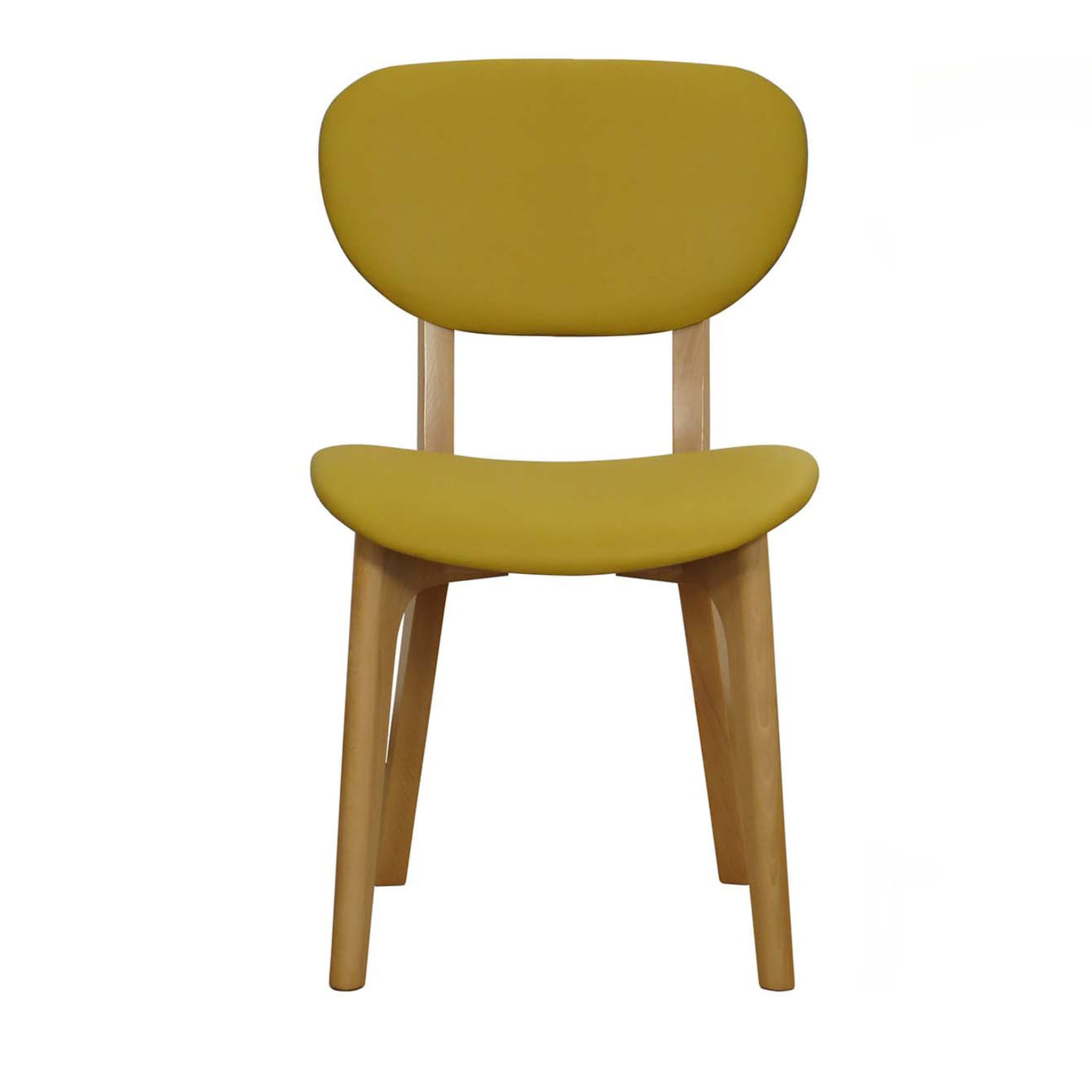 Cozy Set of 2 Mustard Chairs by Giacomo Cattani - Main view