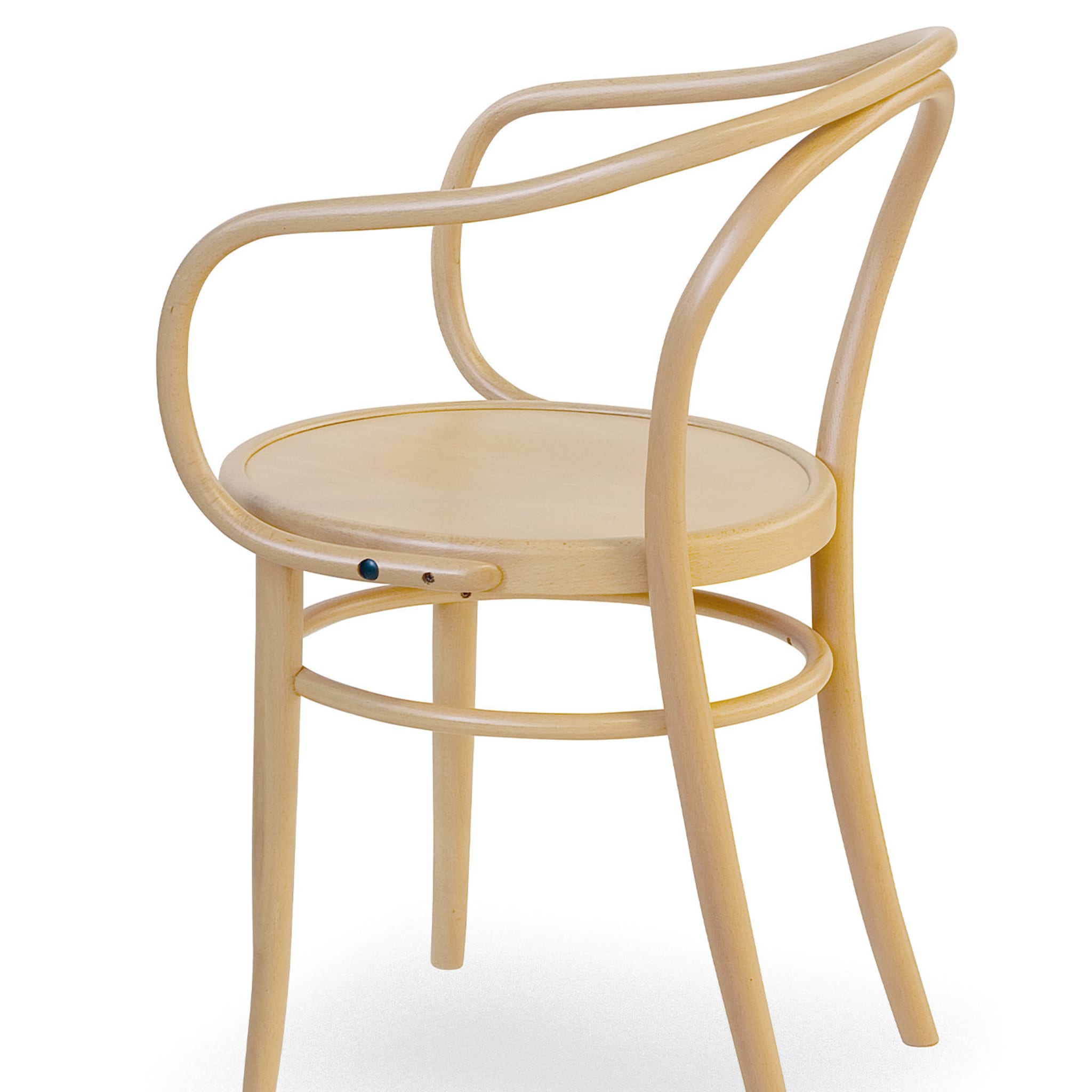 08 Beige Chair with Armrests - Alternative view 1